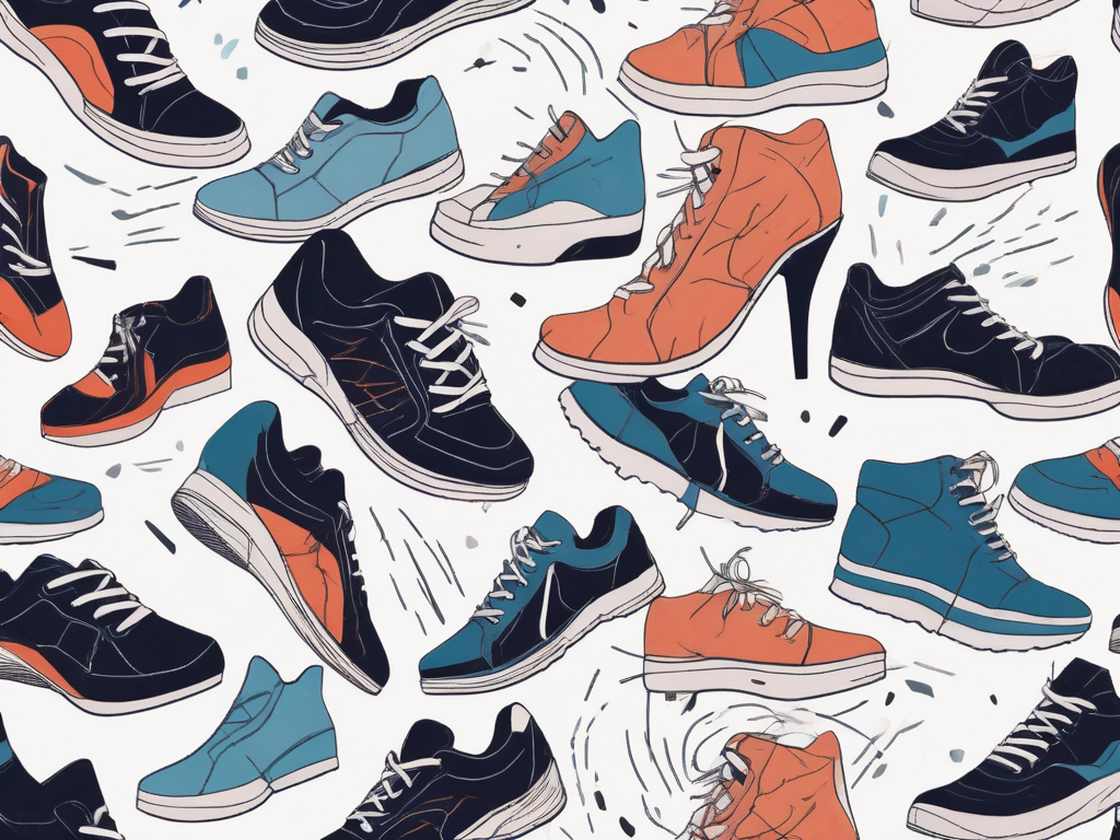 Various styles of shoes