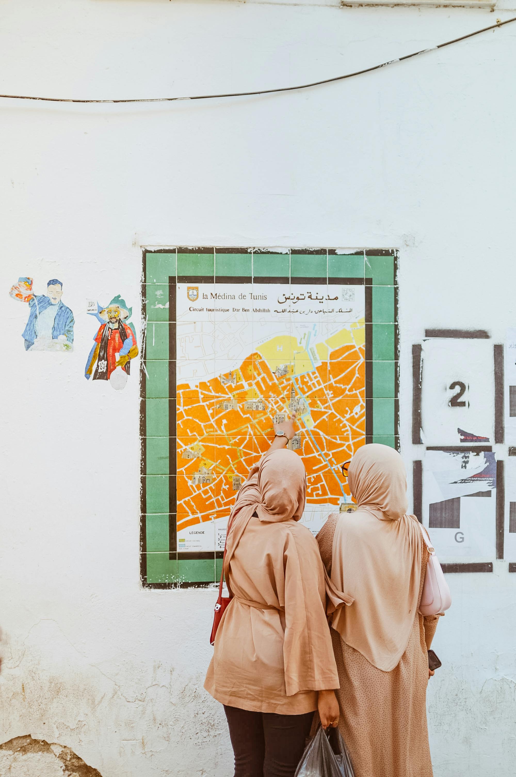 Women Looking at a Map 