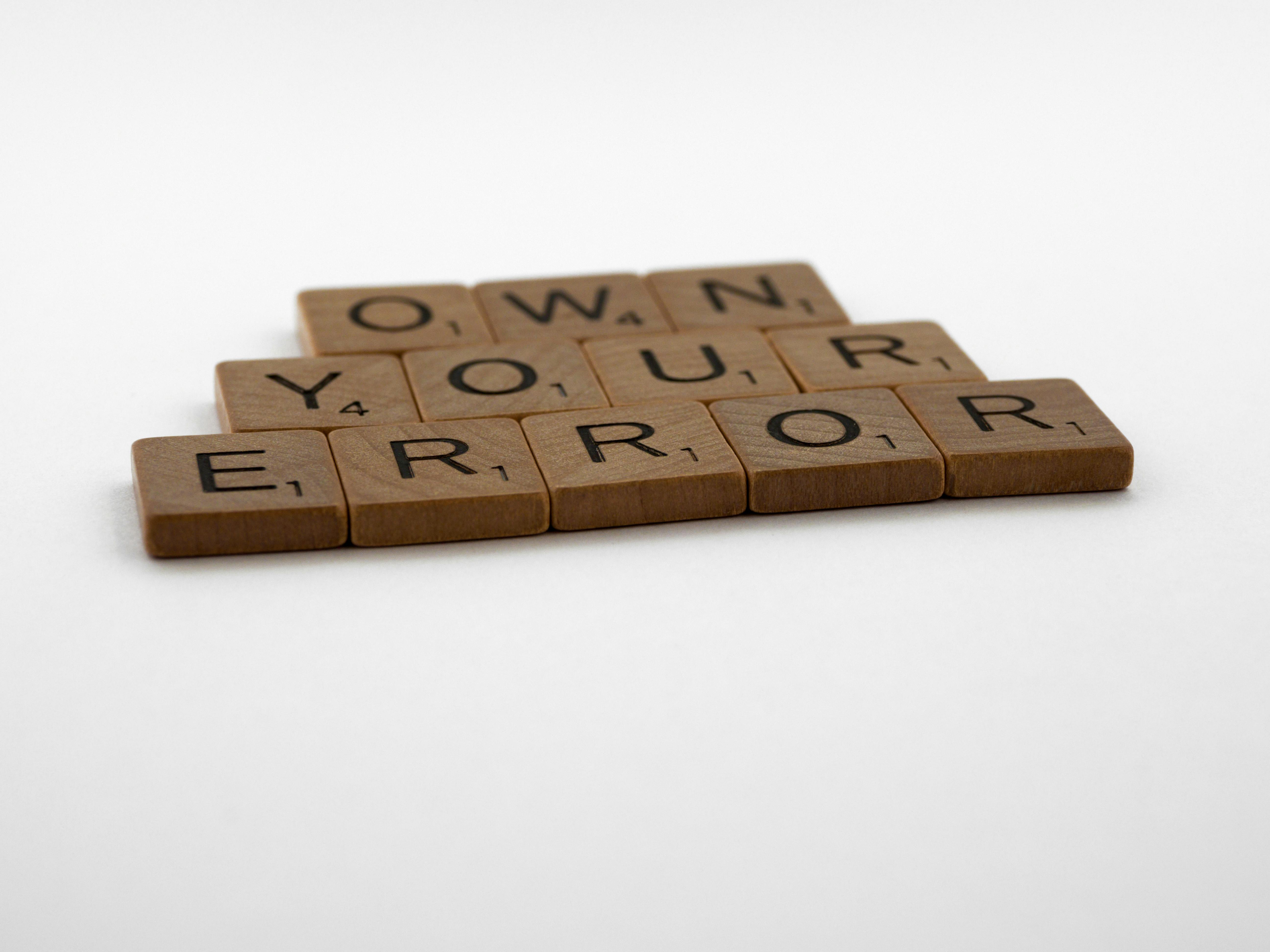 Scrabble Tiles on the Table