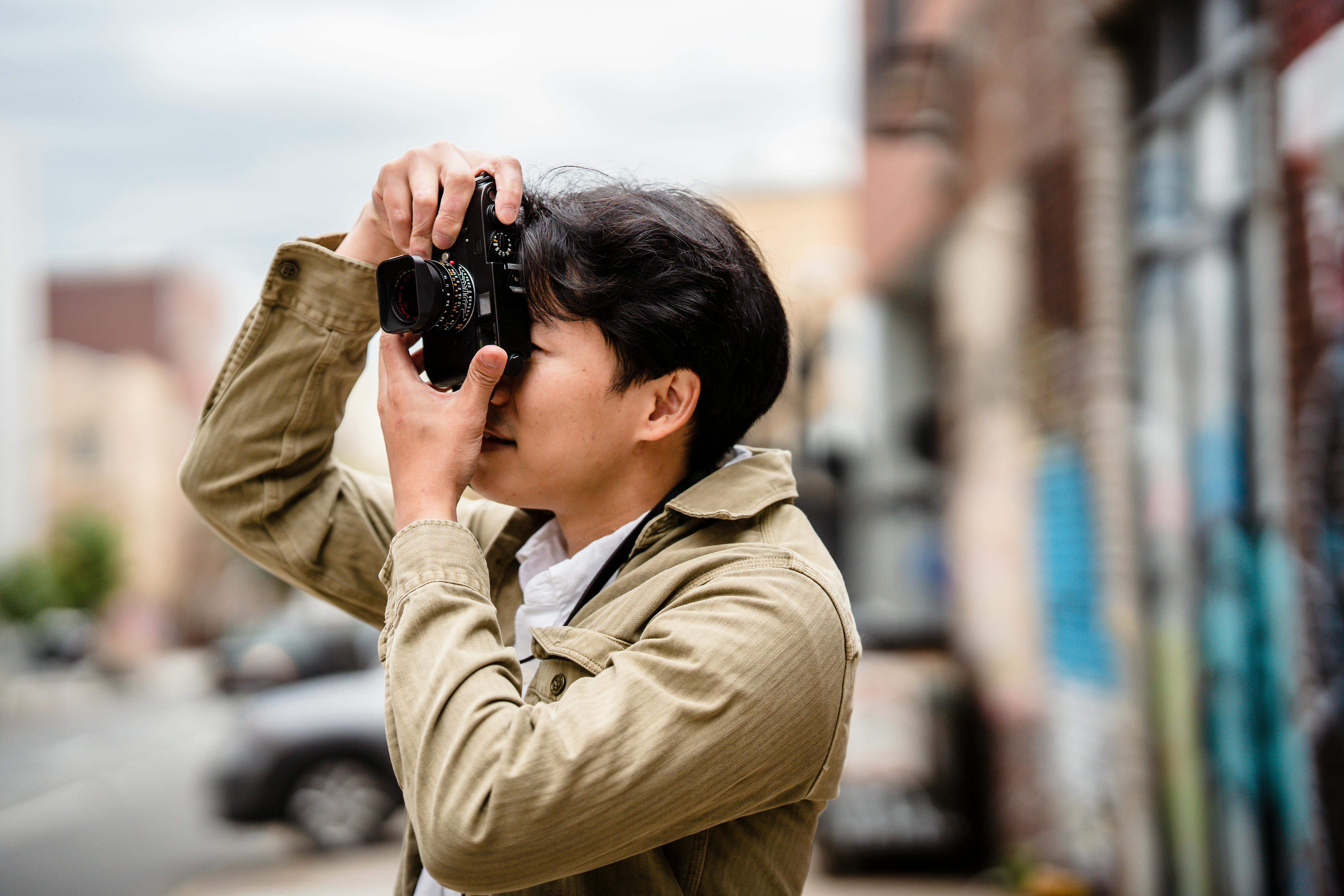 Photographer Working in City