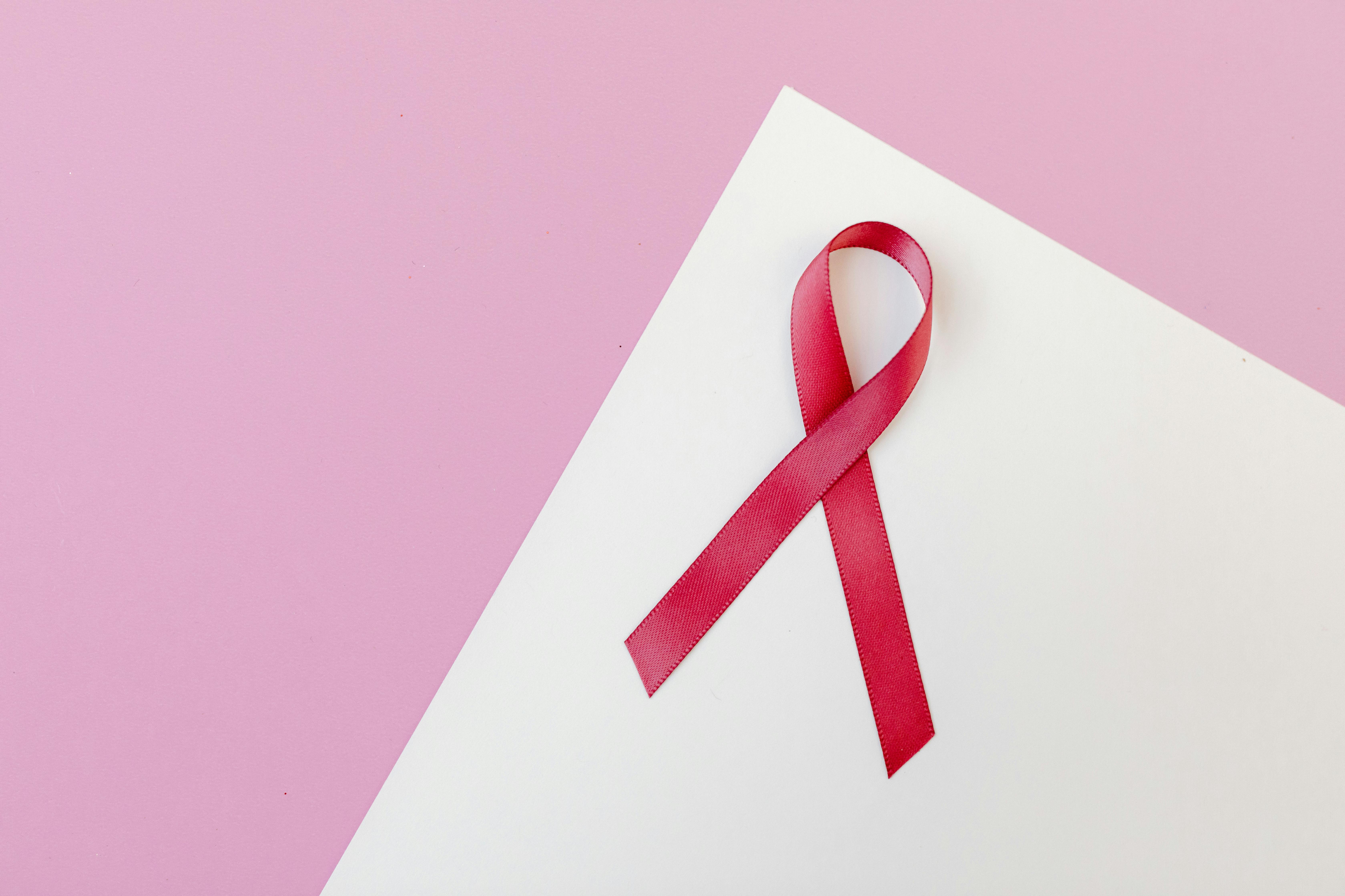 Close-Up Shot of a Pink Ribbon