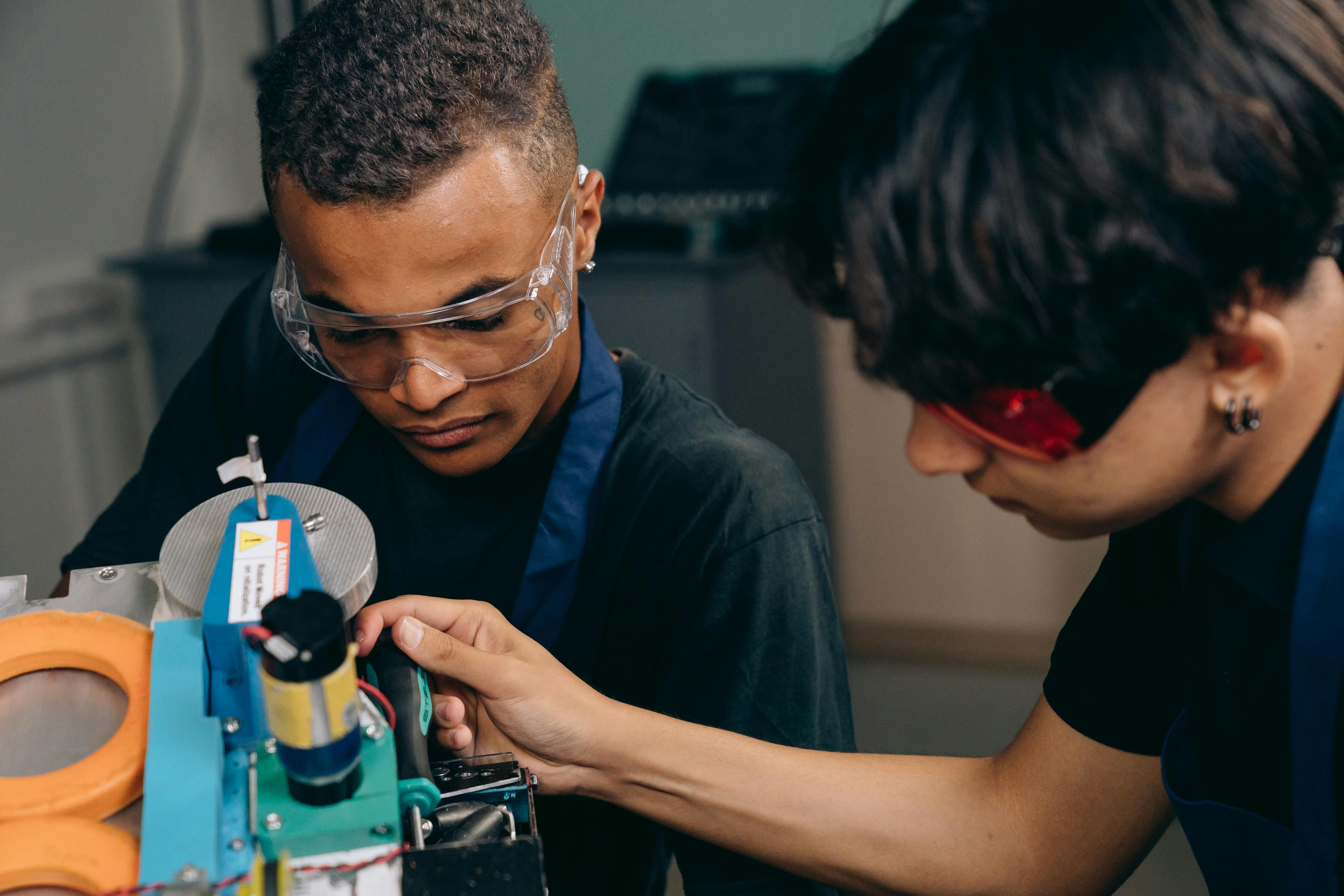 Men Making Robot