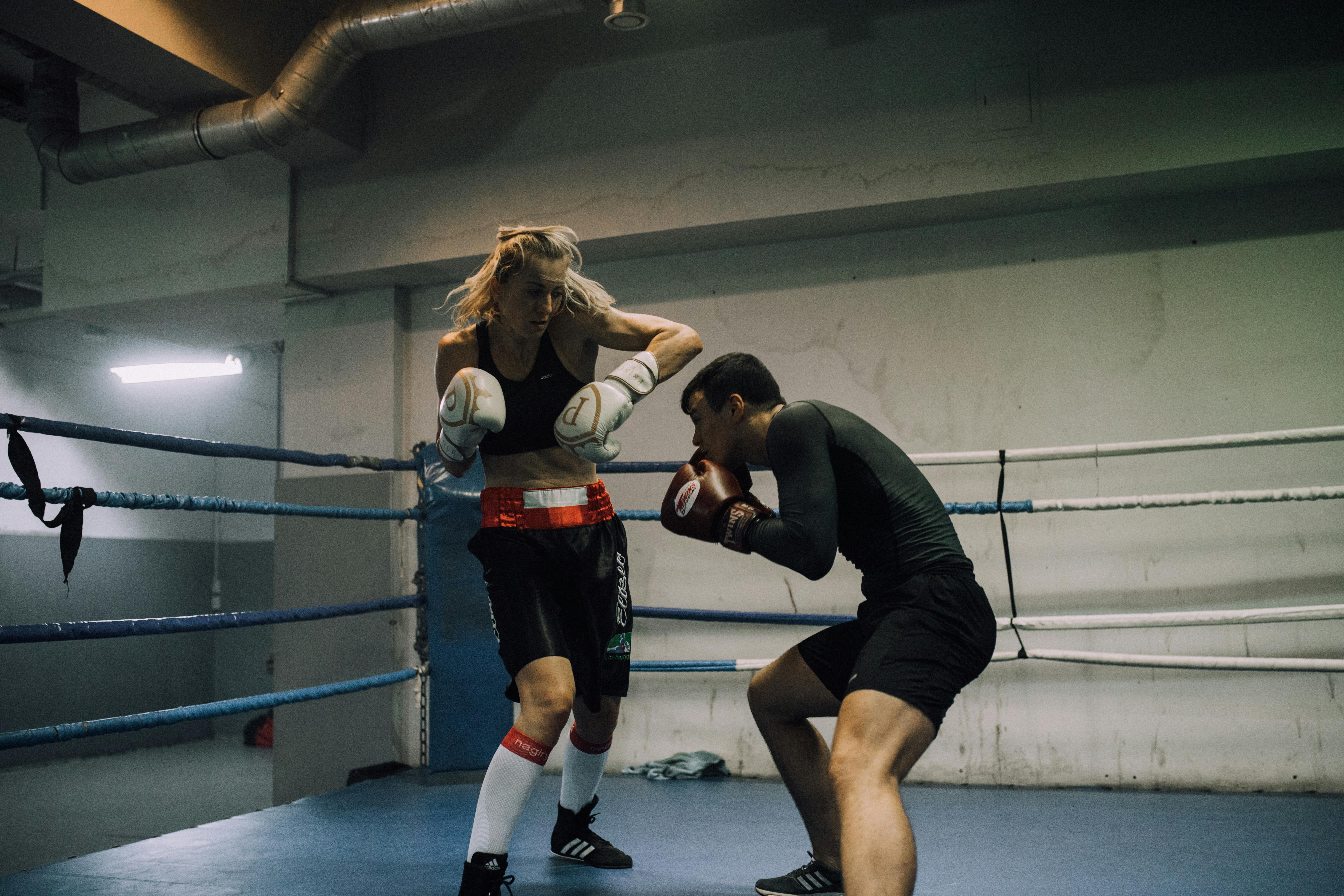 Two People Doing Boxing