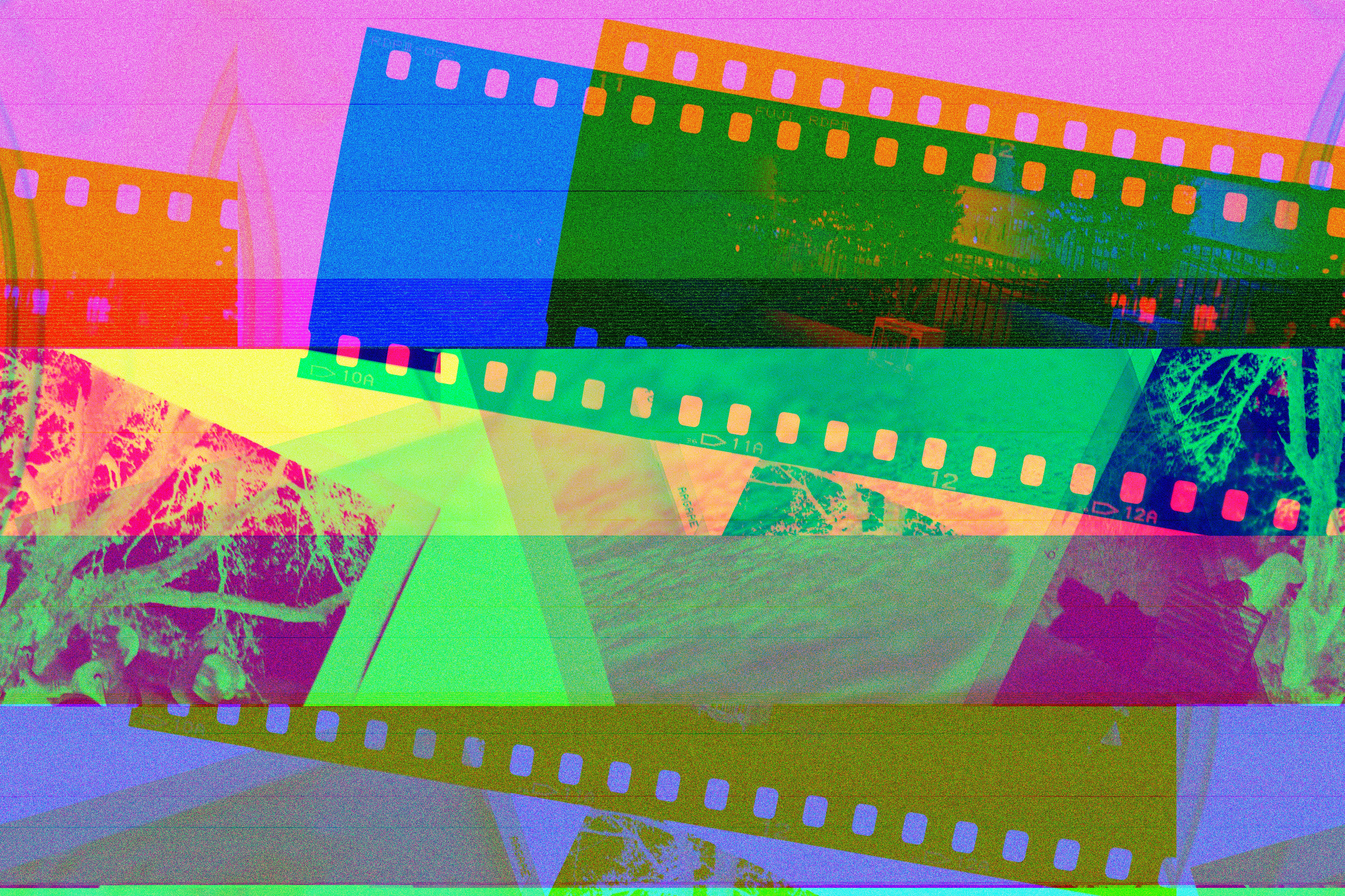 Colorful Film Rolls