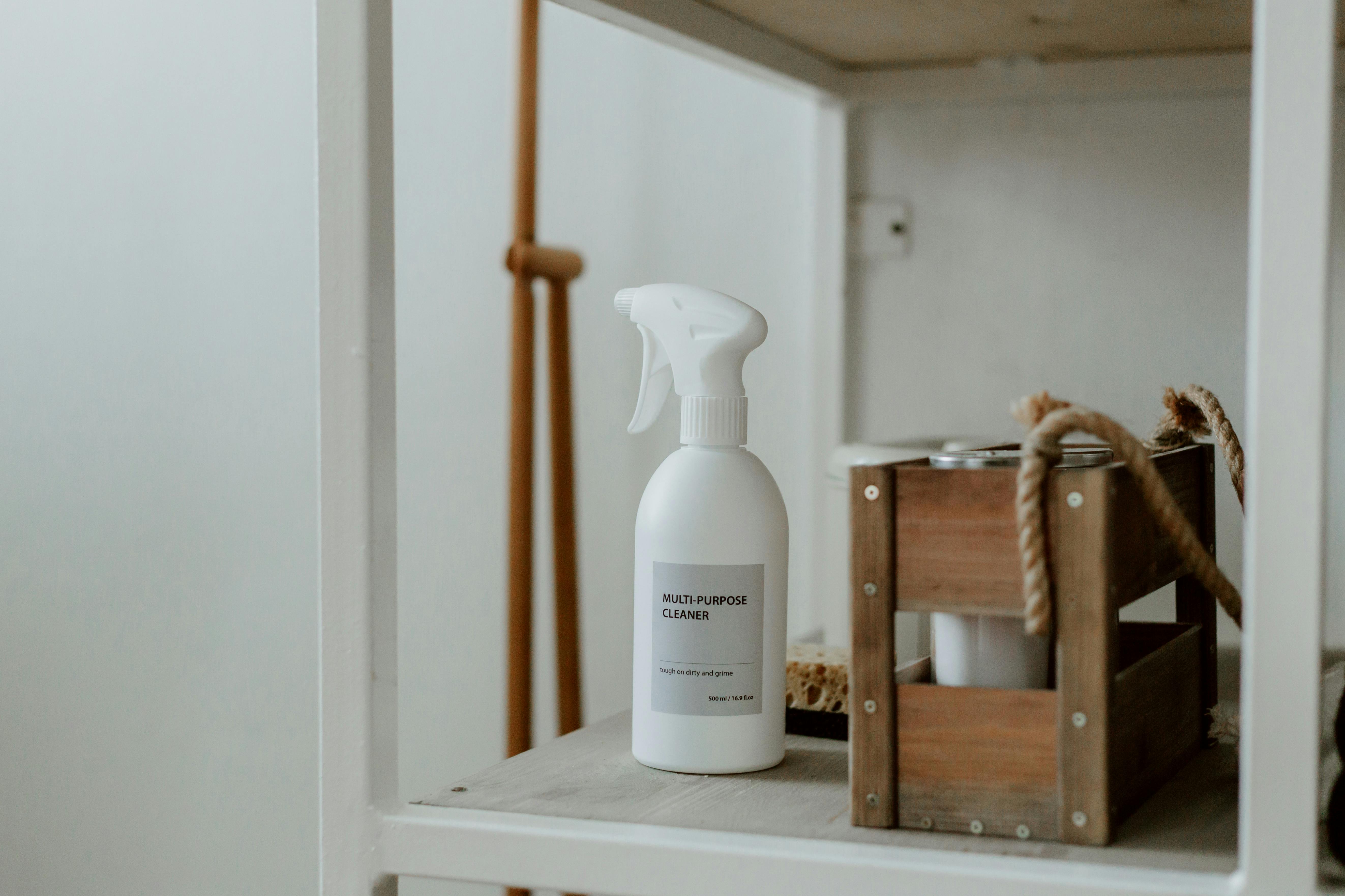 Eco-Friendly Cleaning Products on Shelf