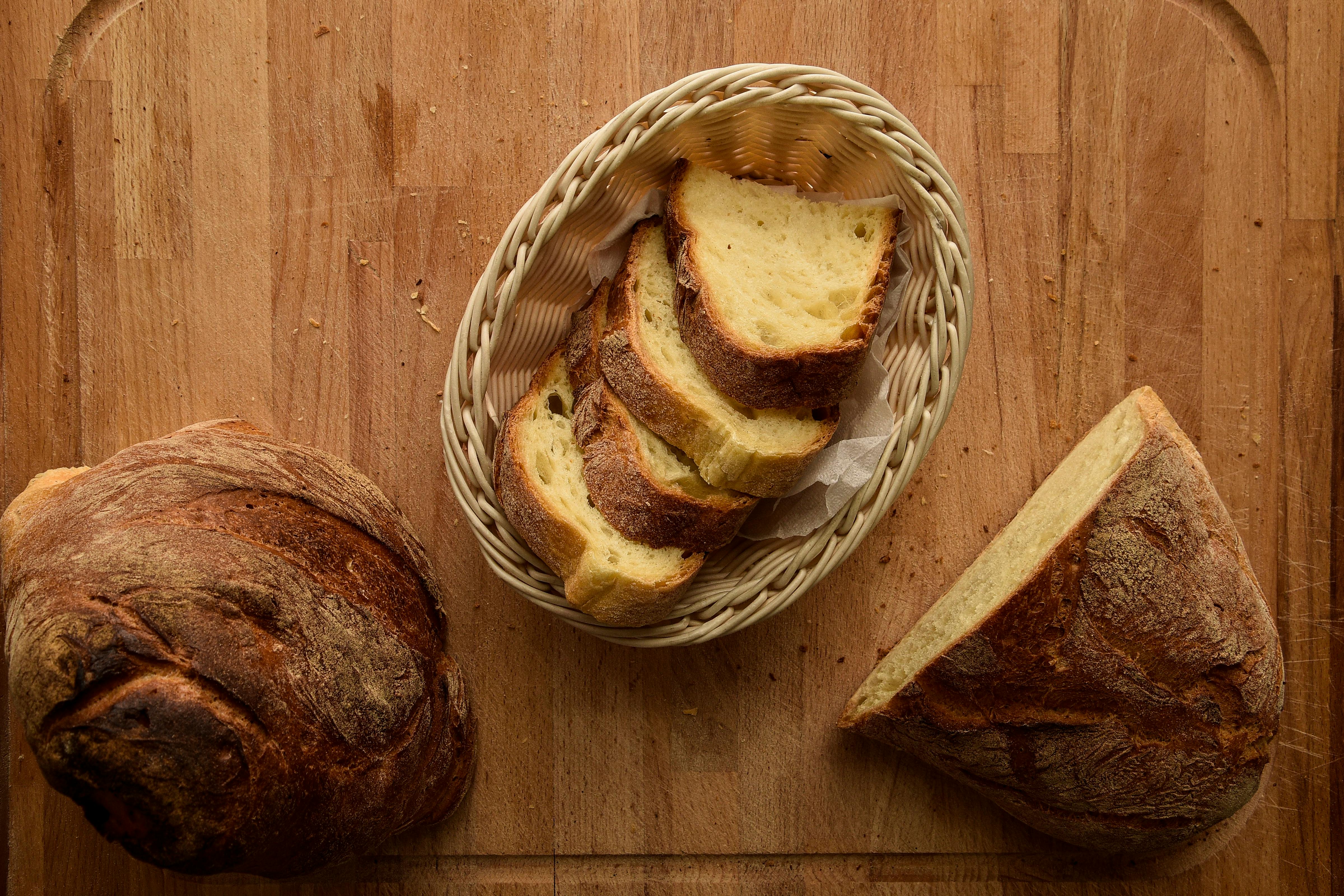 Bread on a Wooden Table