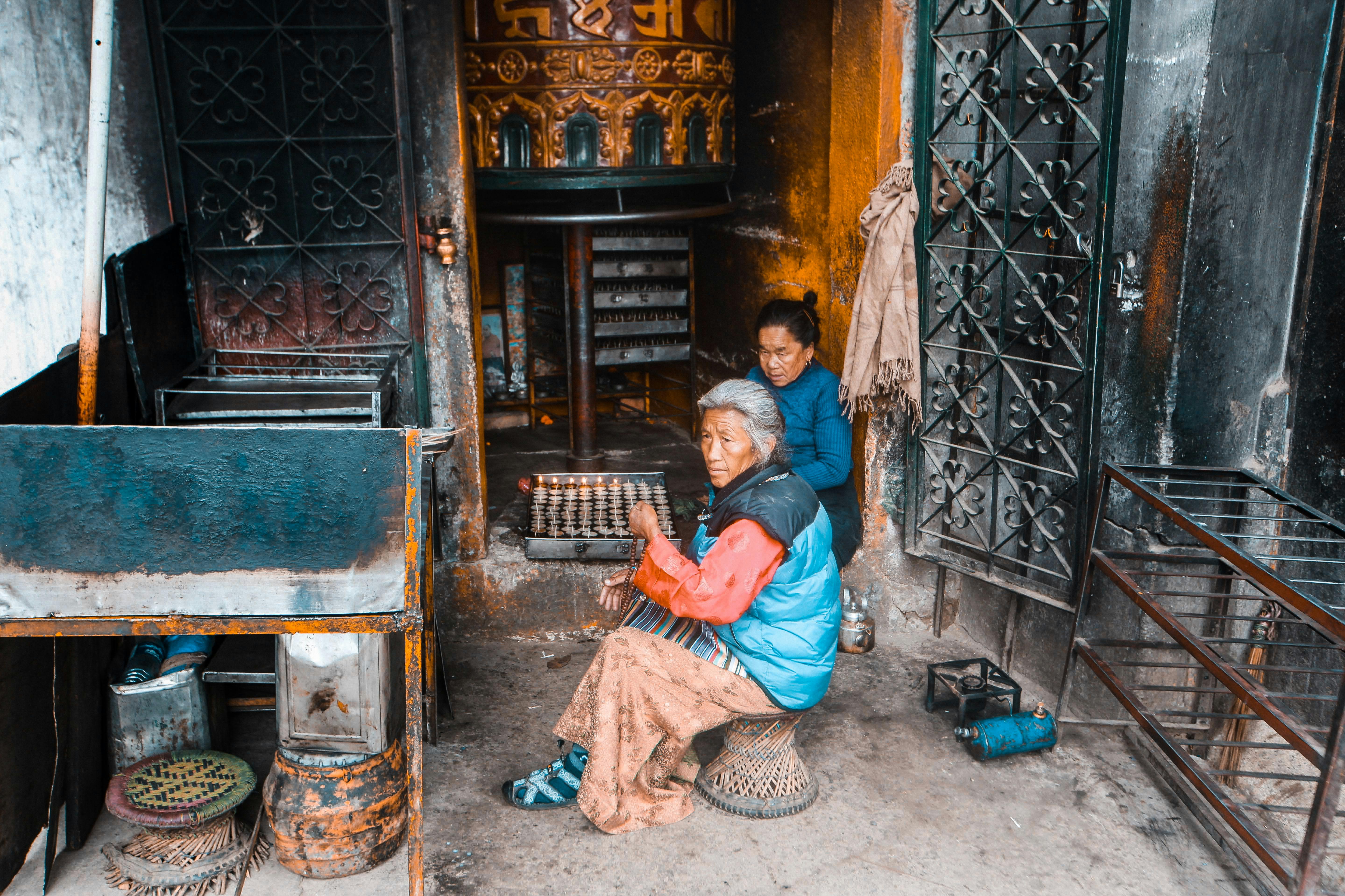 Elderly Women Sitting