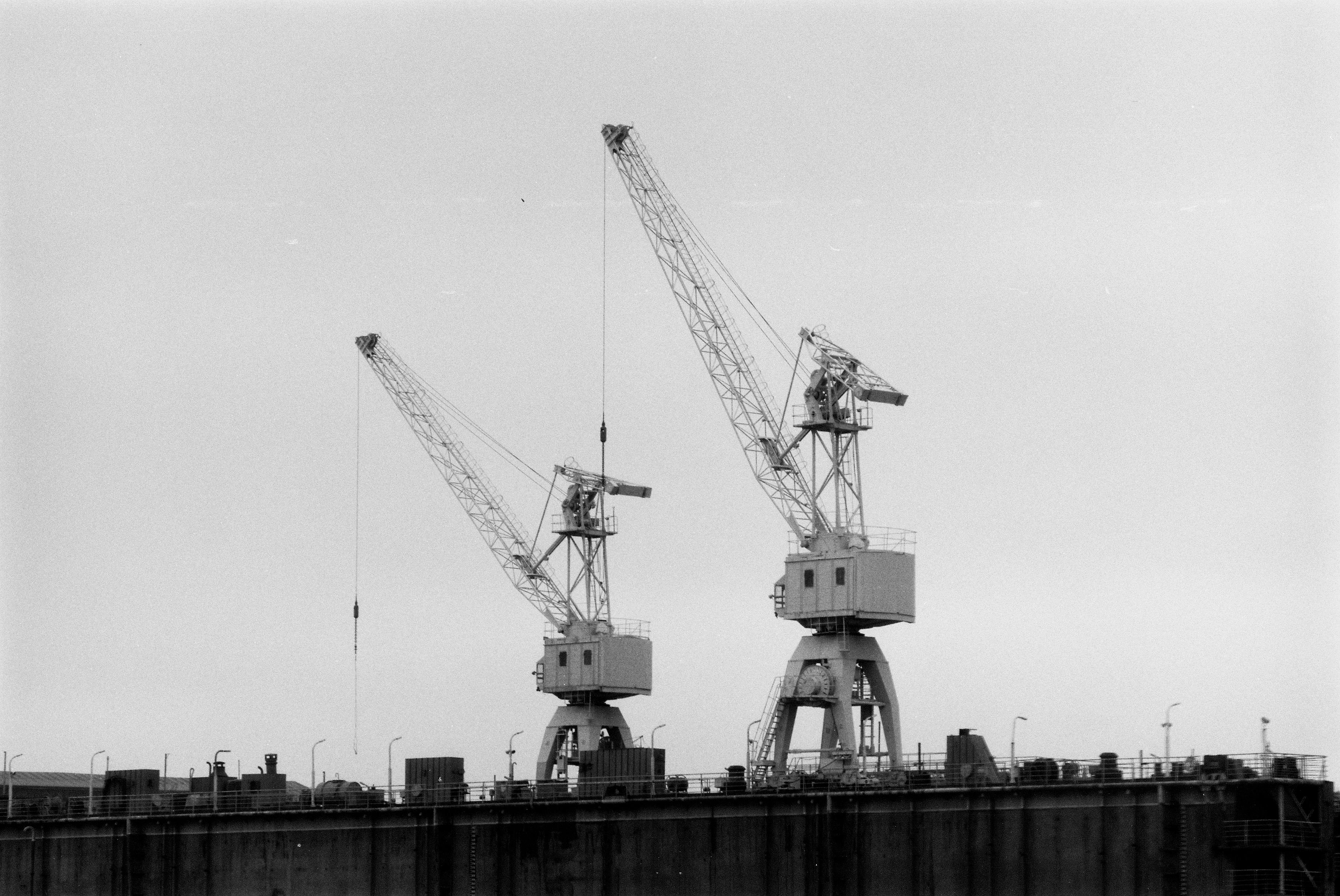 Heavy Machinery in Sea Port