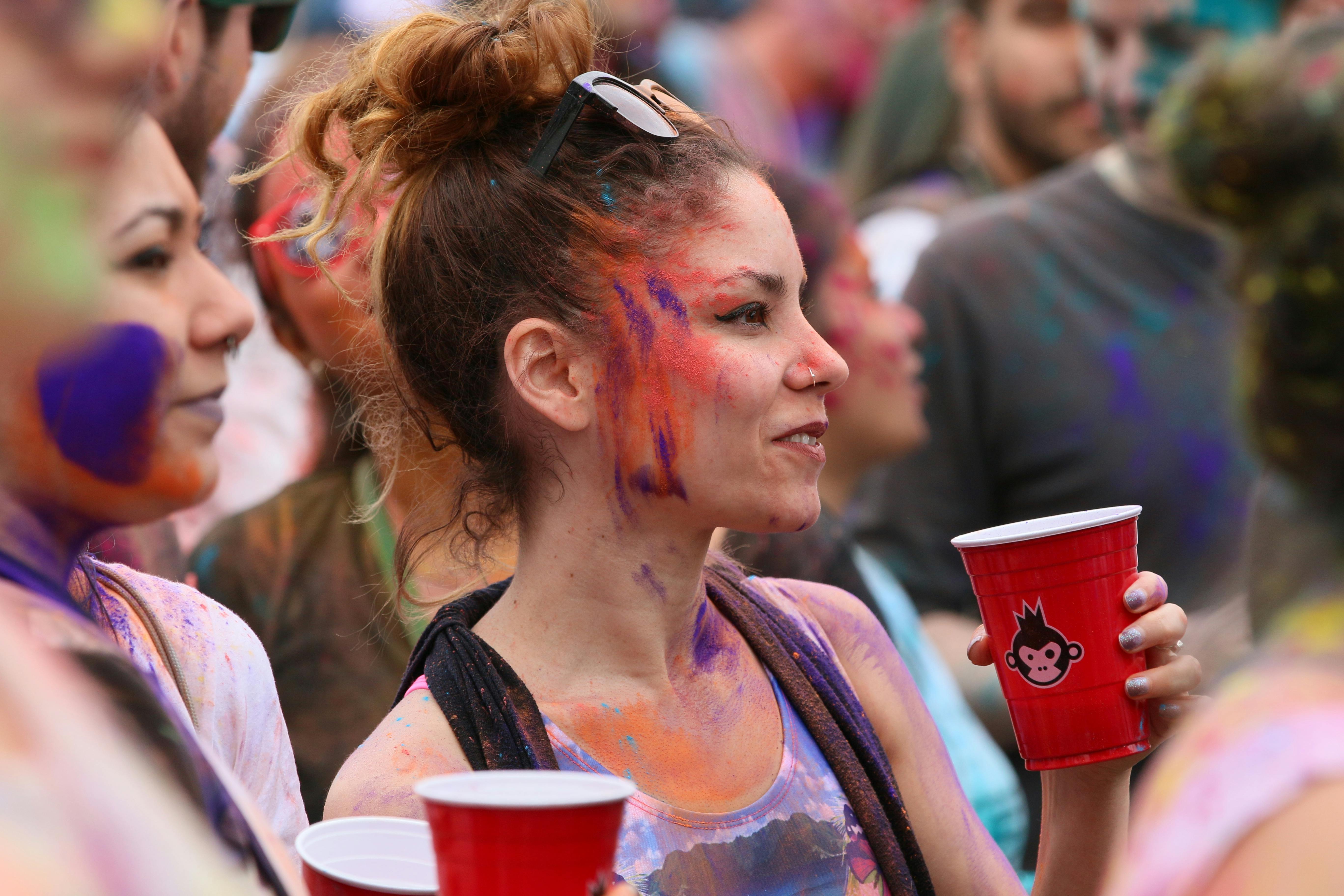 Music festival crowd