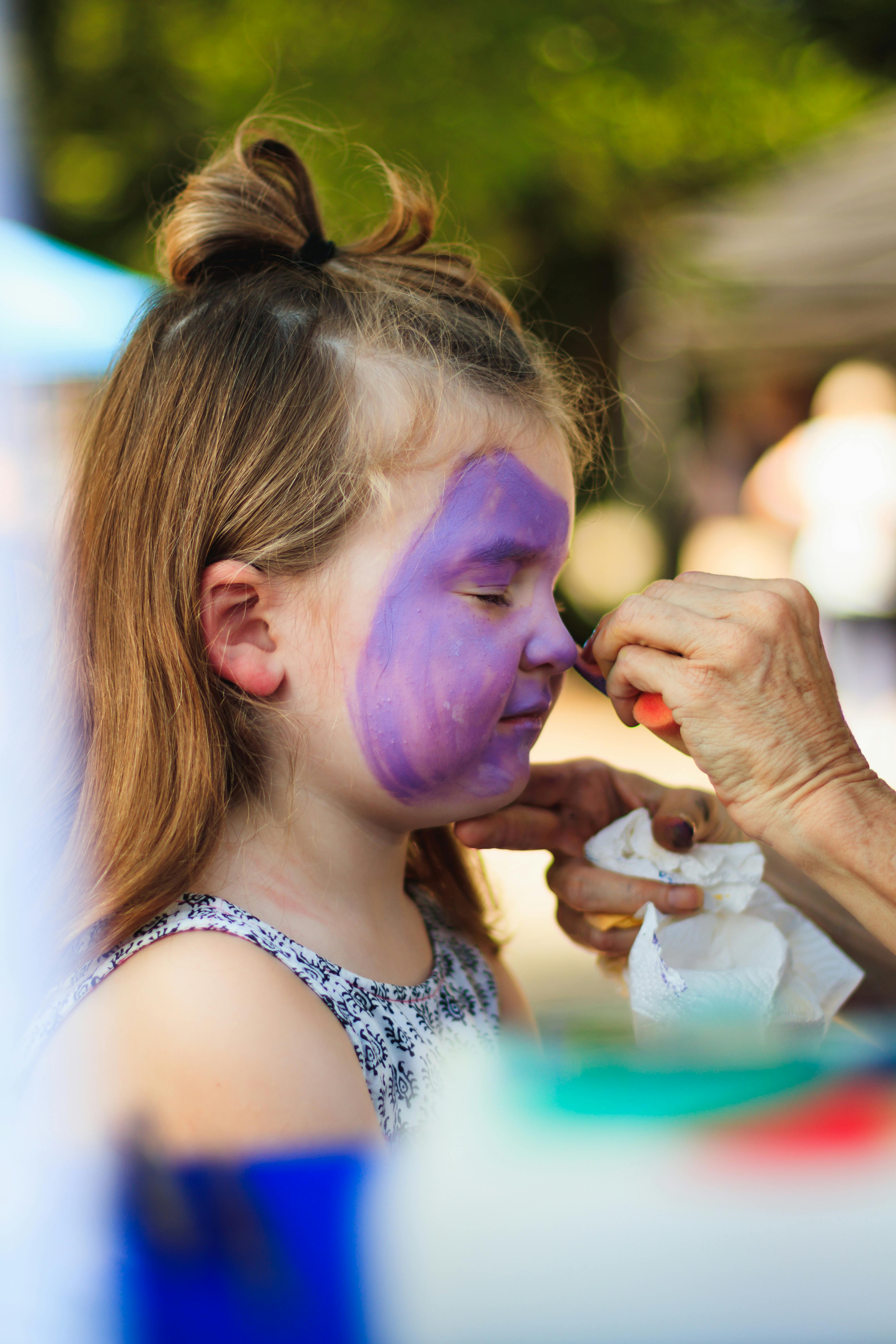 Person Painted Girl's Face