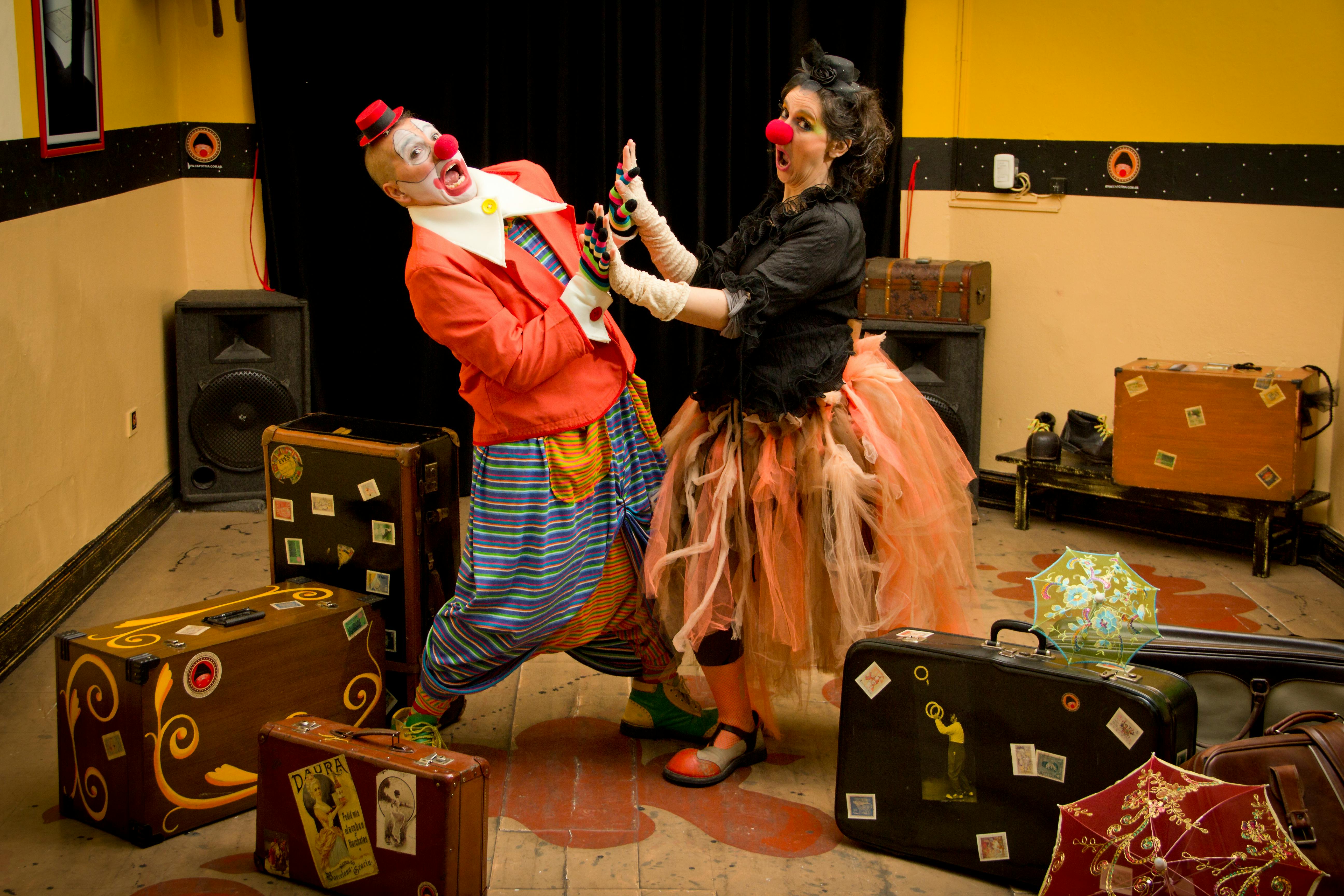 Clowns among Suitcase