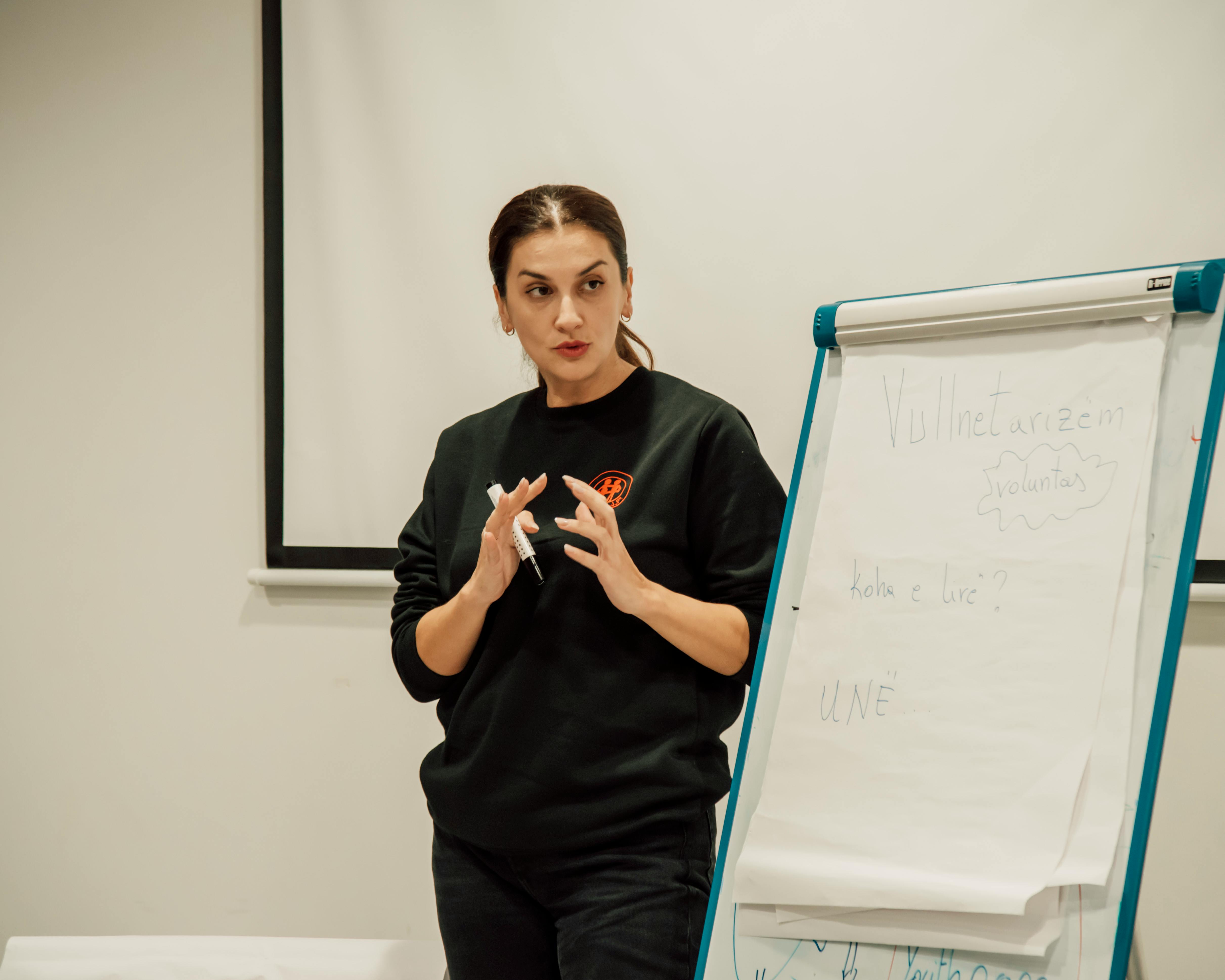 Woman during Lecture