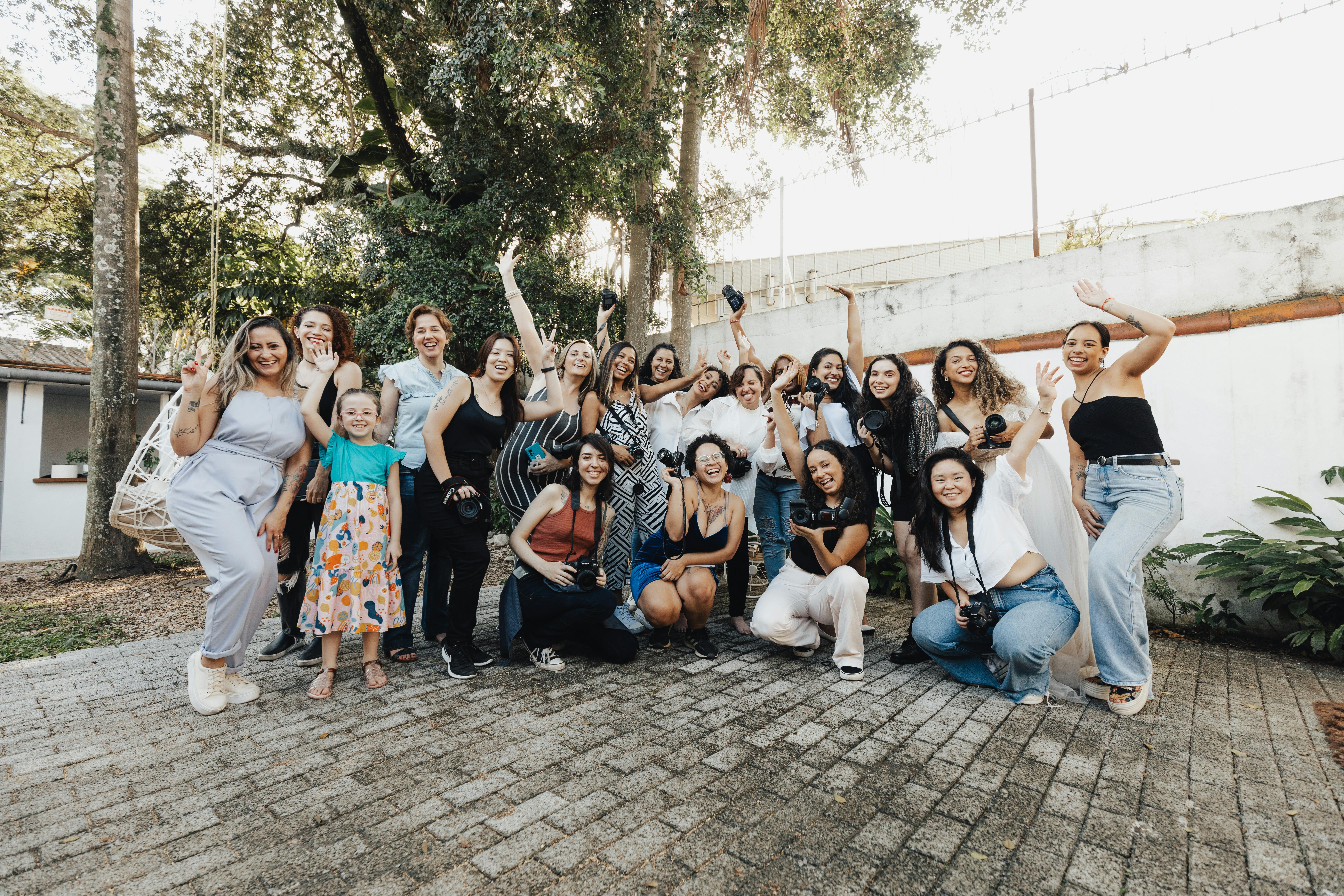 Group of Joyful Women