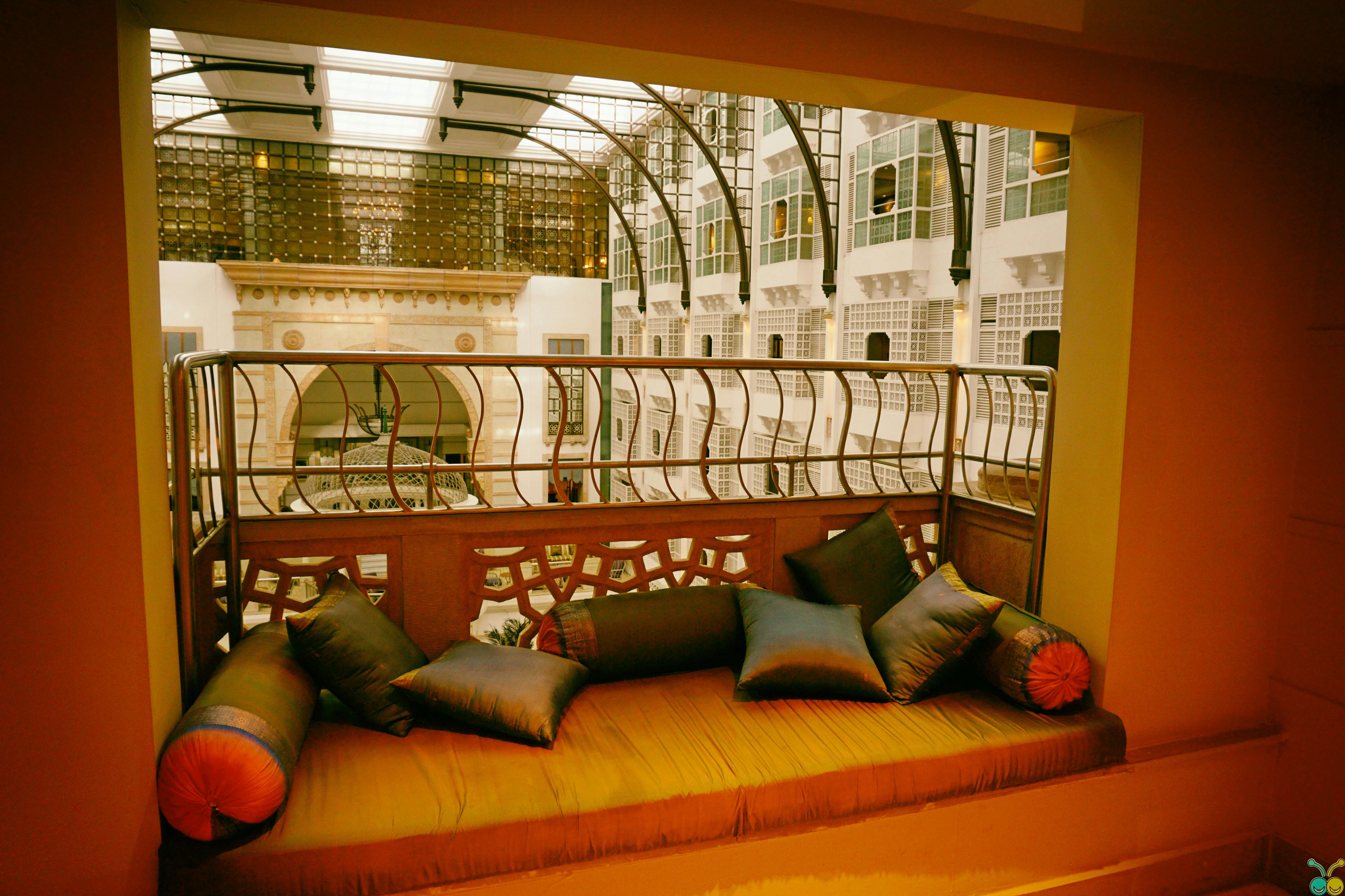 Grey Pillows and Bolster on Sofa