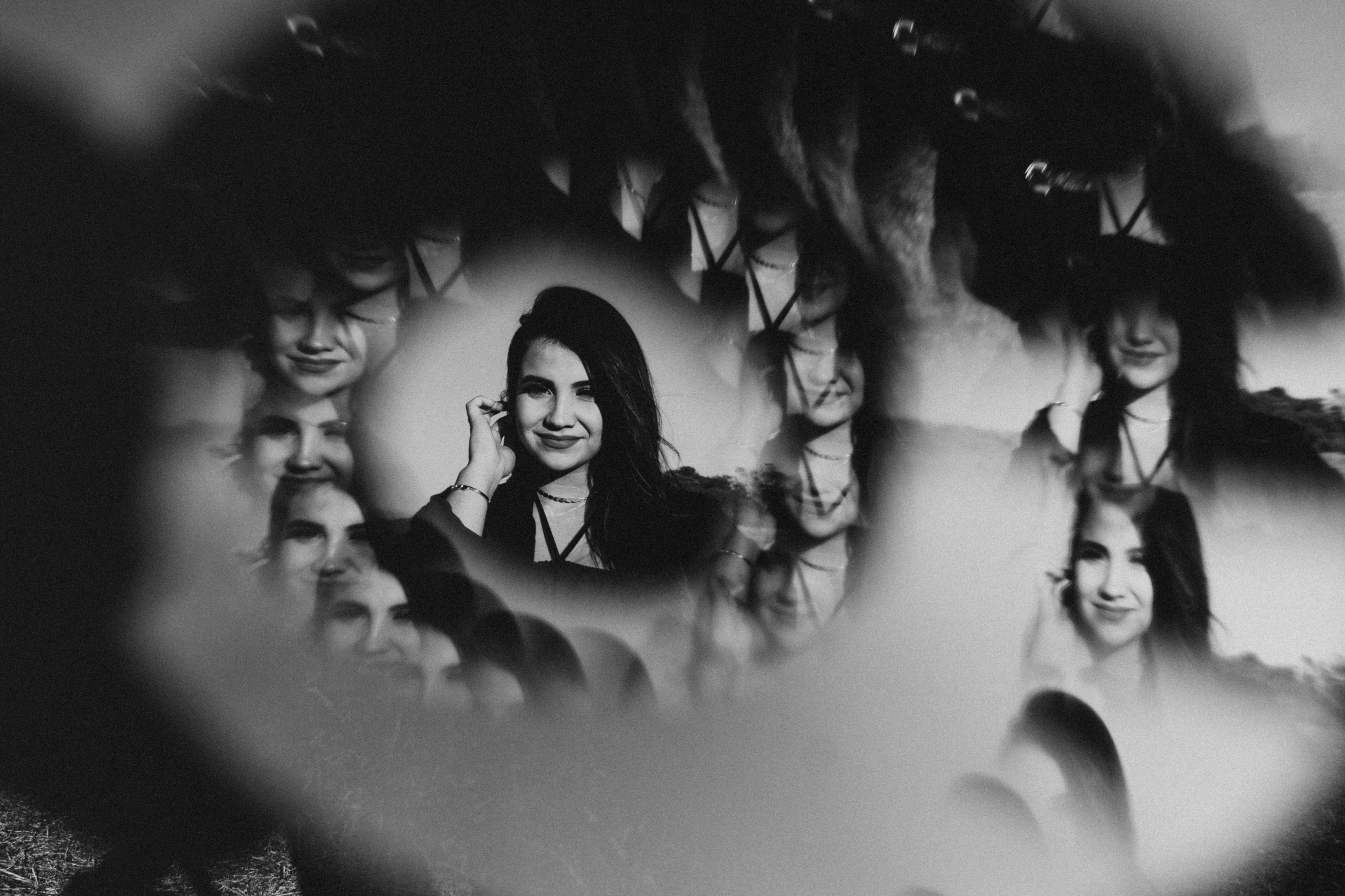 Spiral Reflections of a Young Woman