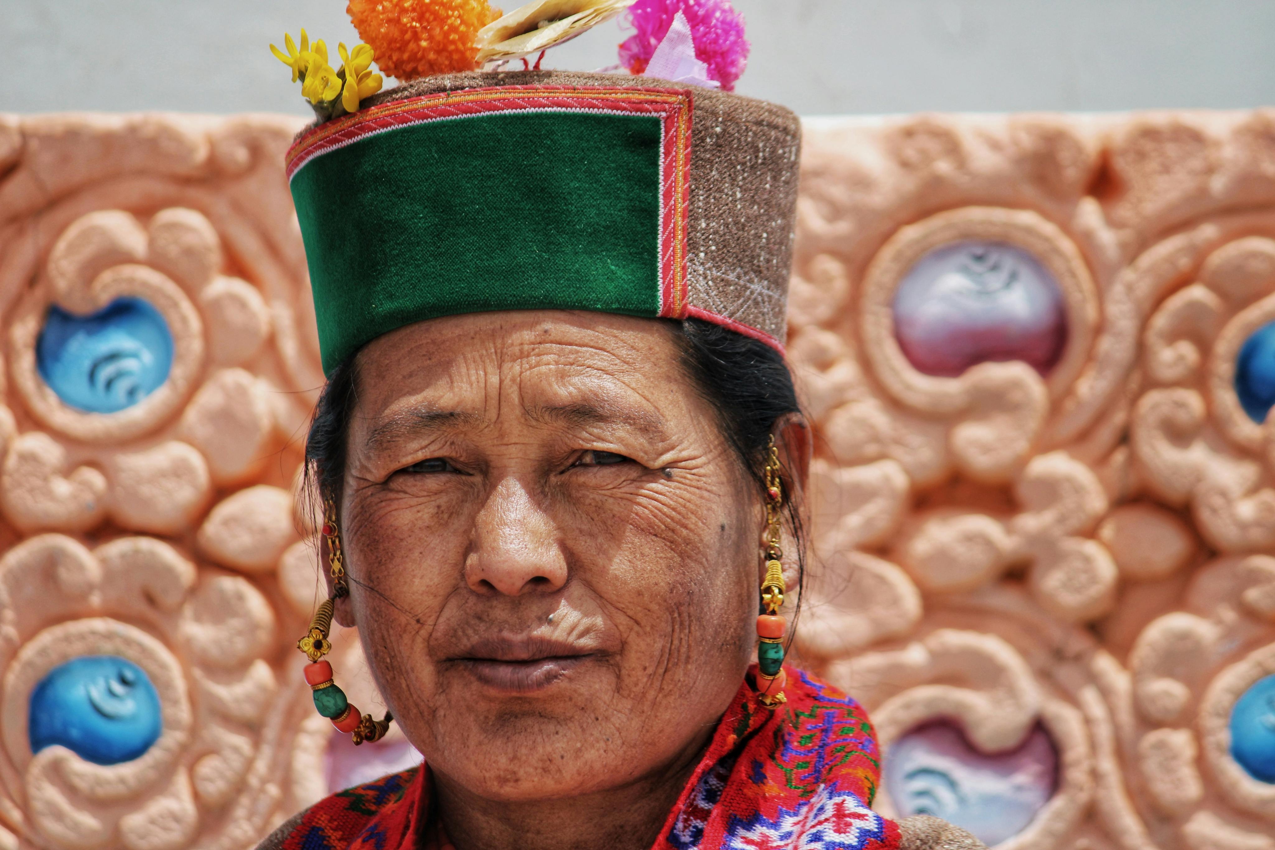 Woman in Tribal Hat