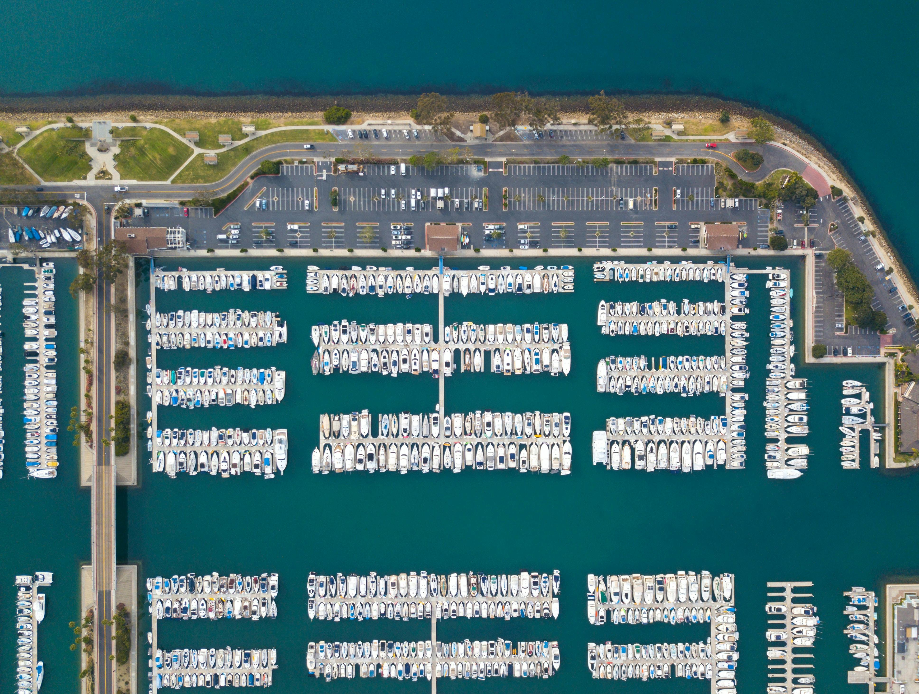 Drone Shot of Marina