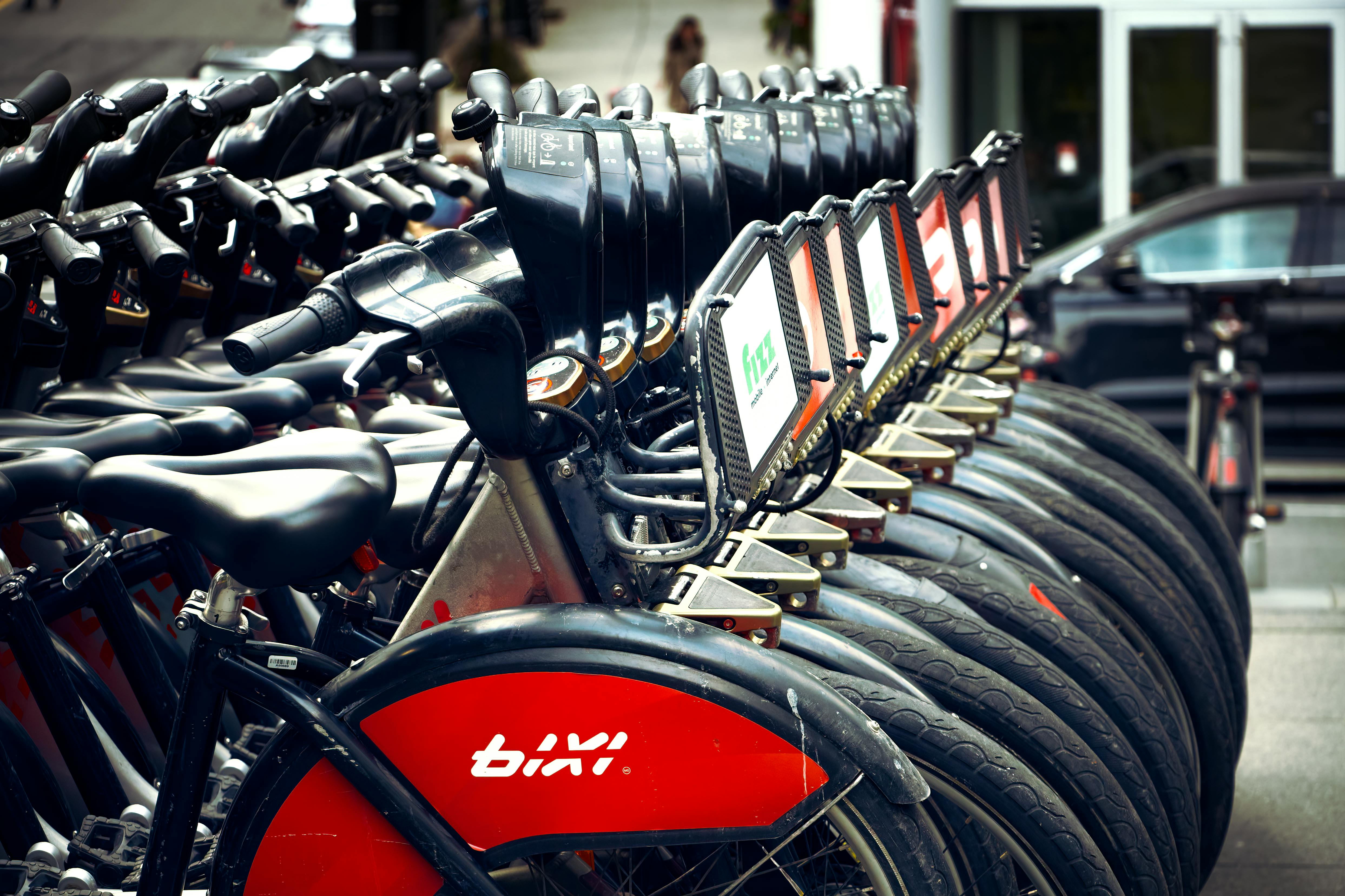 Bikes on a Street