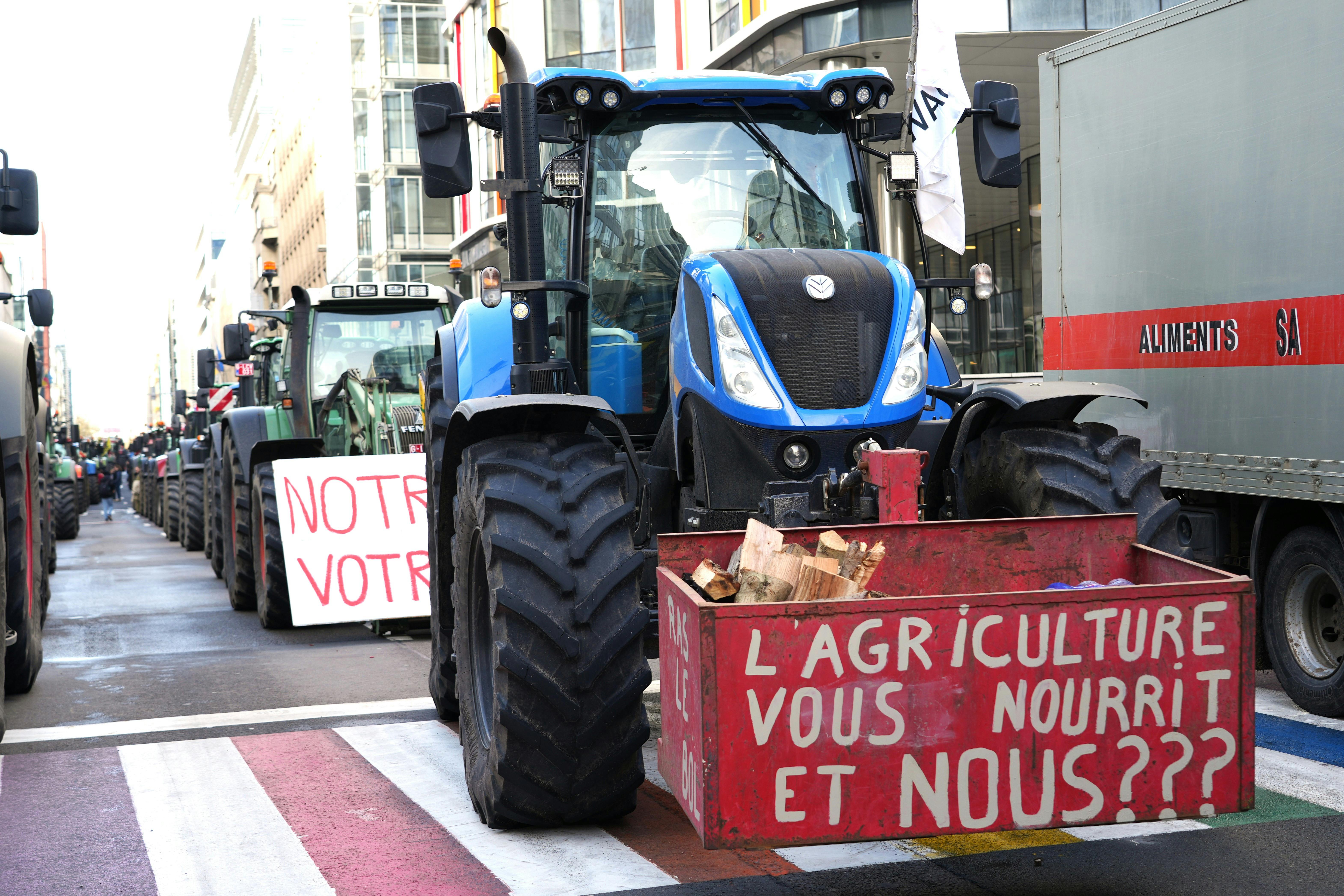 Agriculture Protest in City