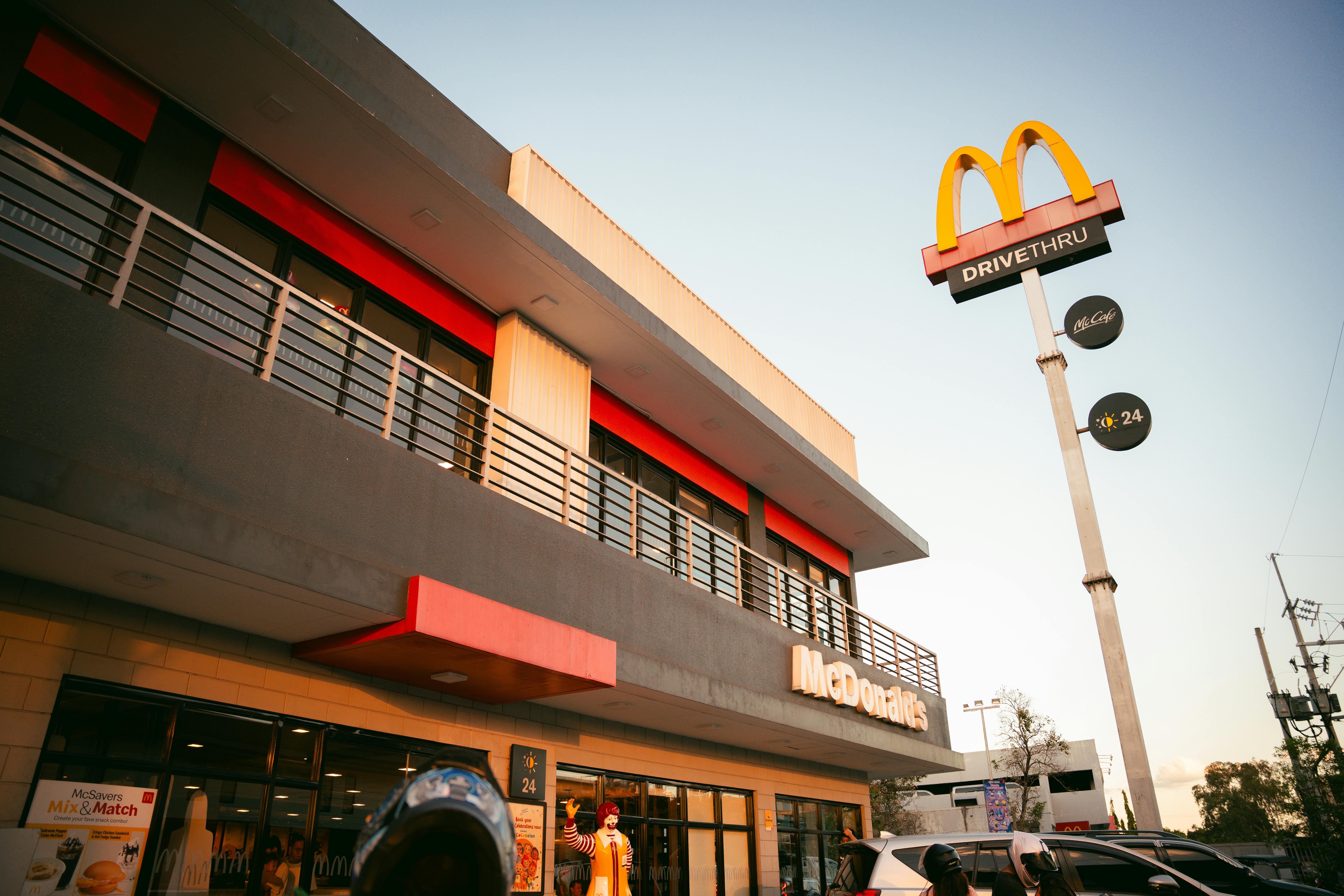 Building and Billboard of McDonald's Restaurant