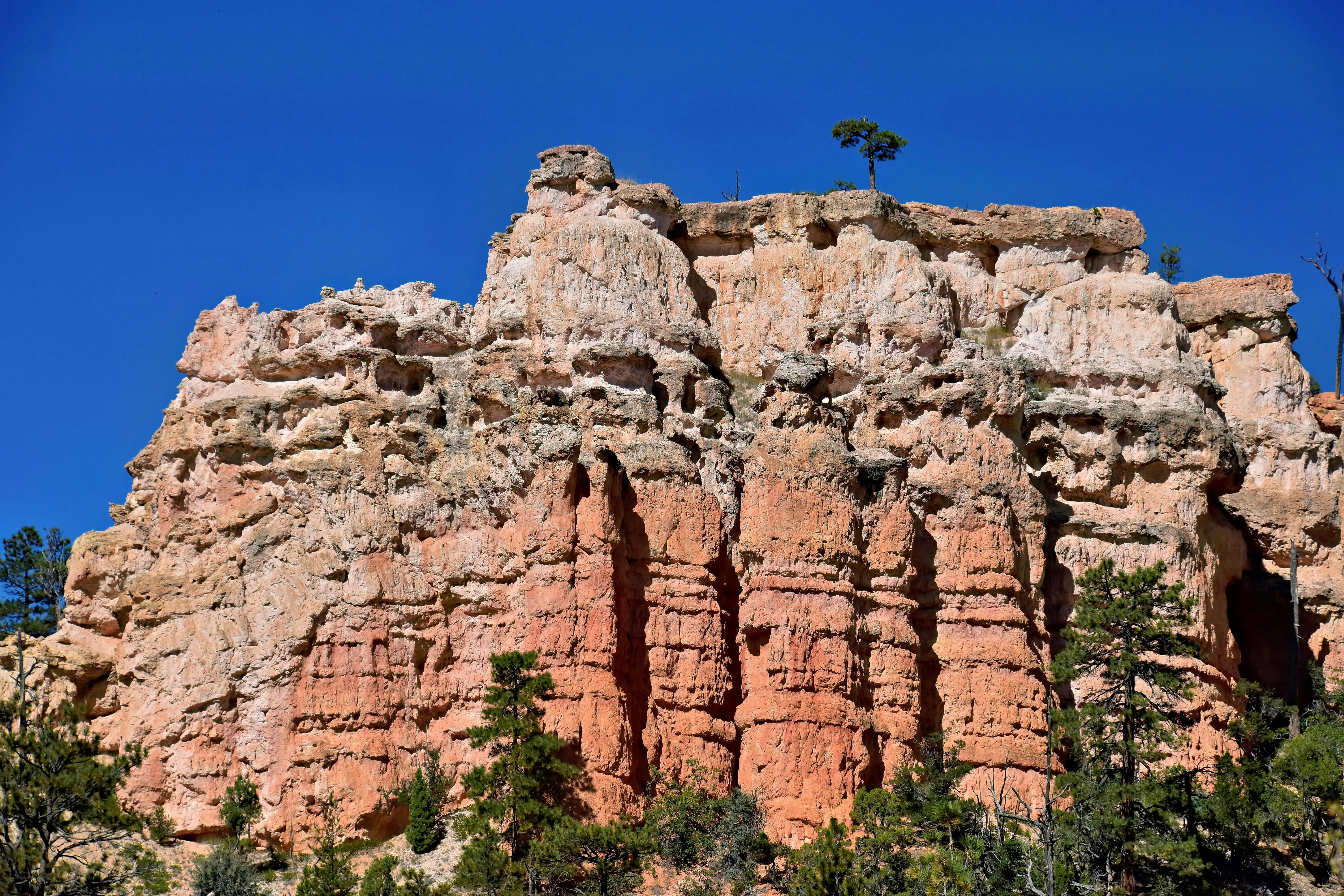 Rugged Steep Rock in Bryce Canyon National Park
