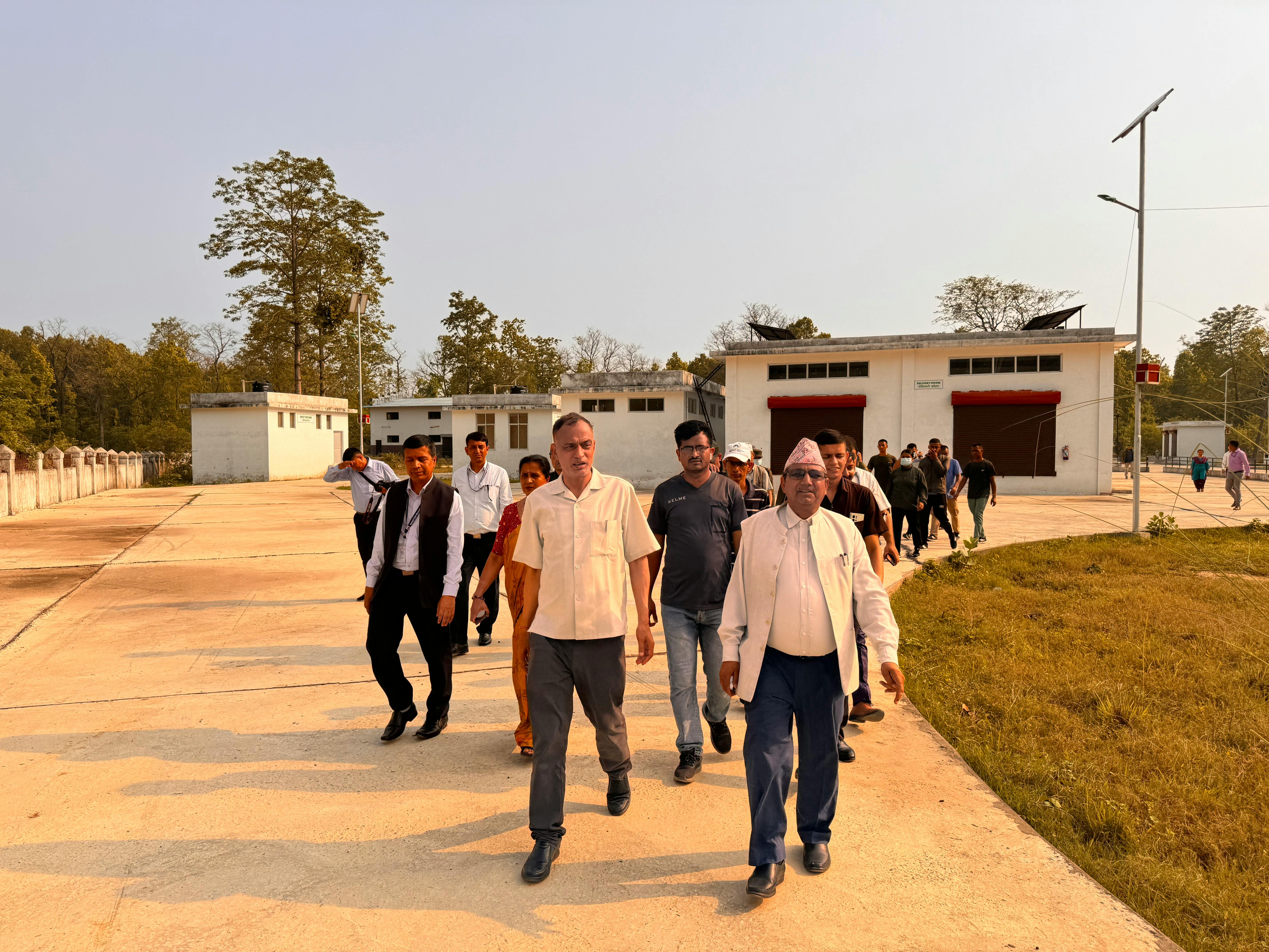 People on a Driveway