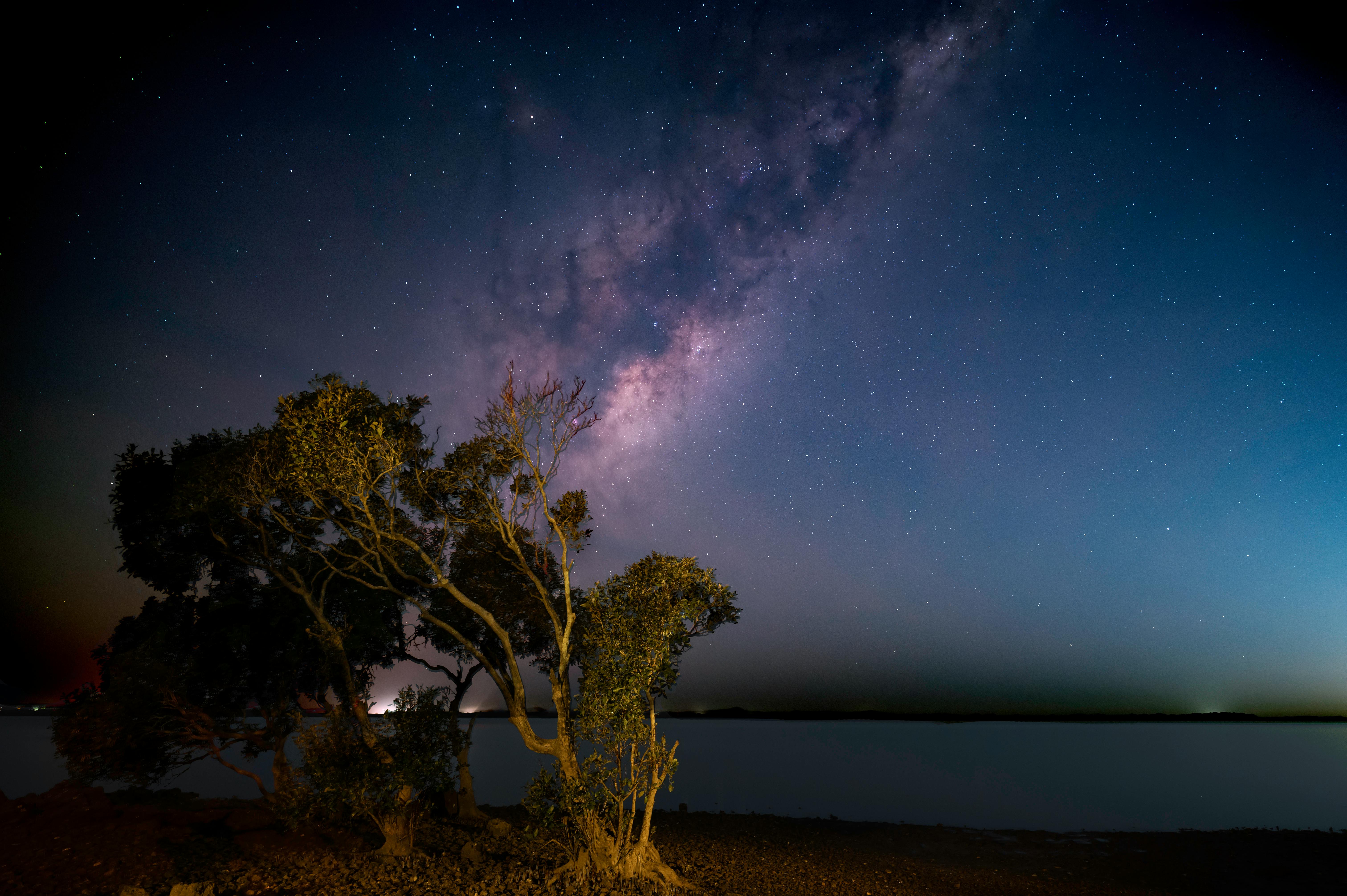 Milky Way on Night Sky