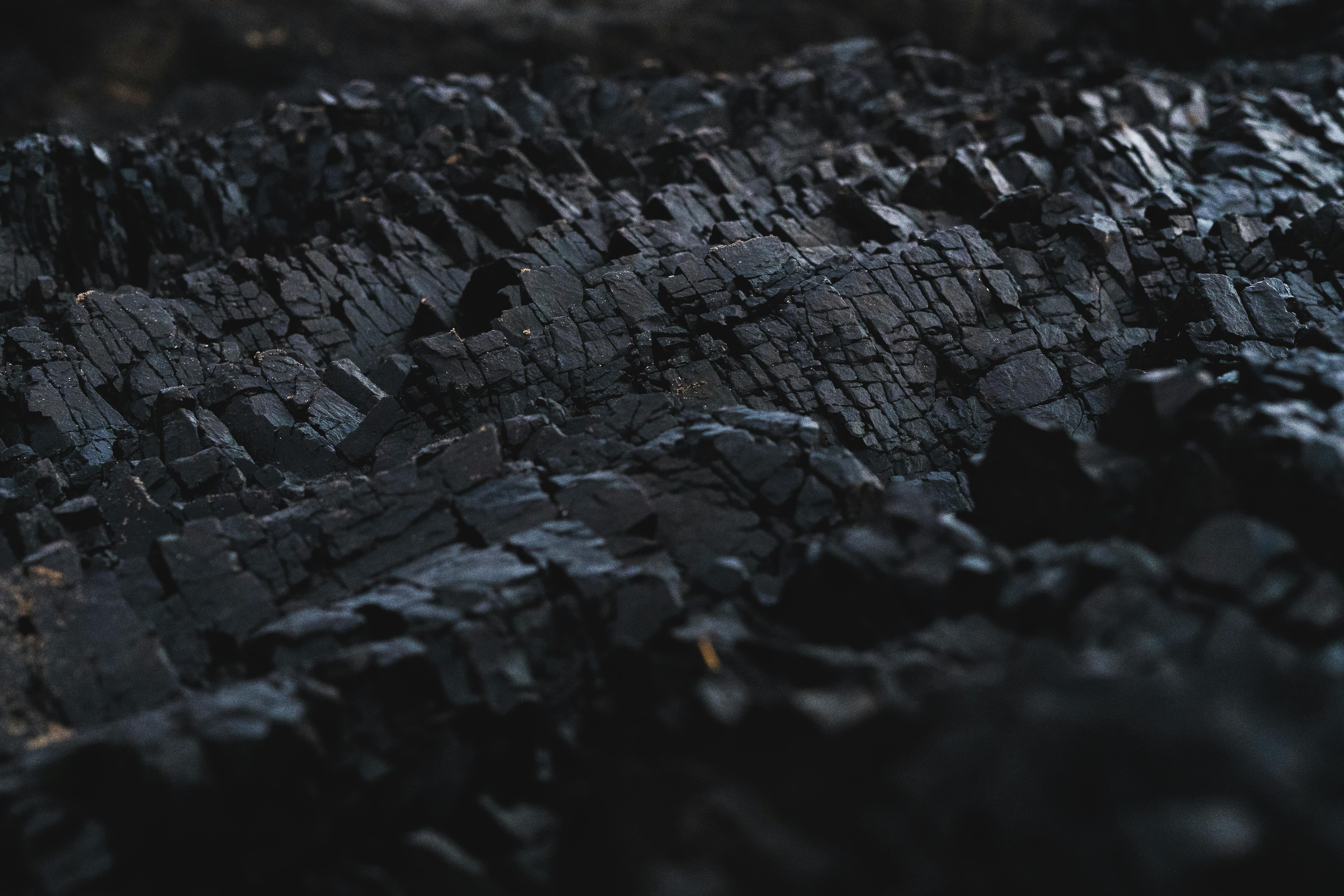Coal mining equipment and workers