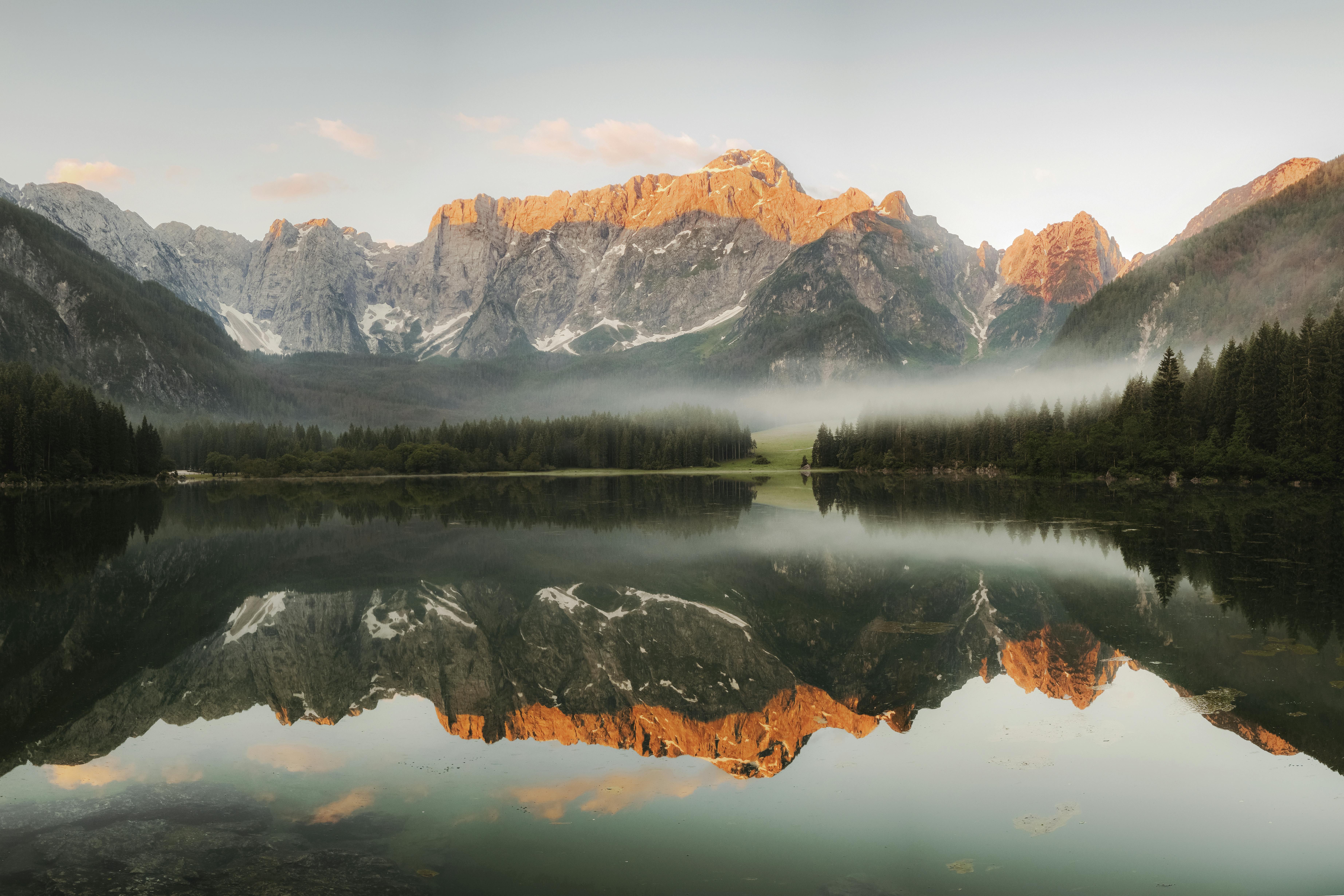 Pure Lake by Rocky Mountains