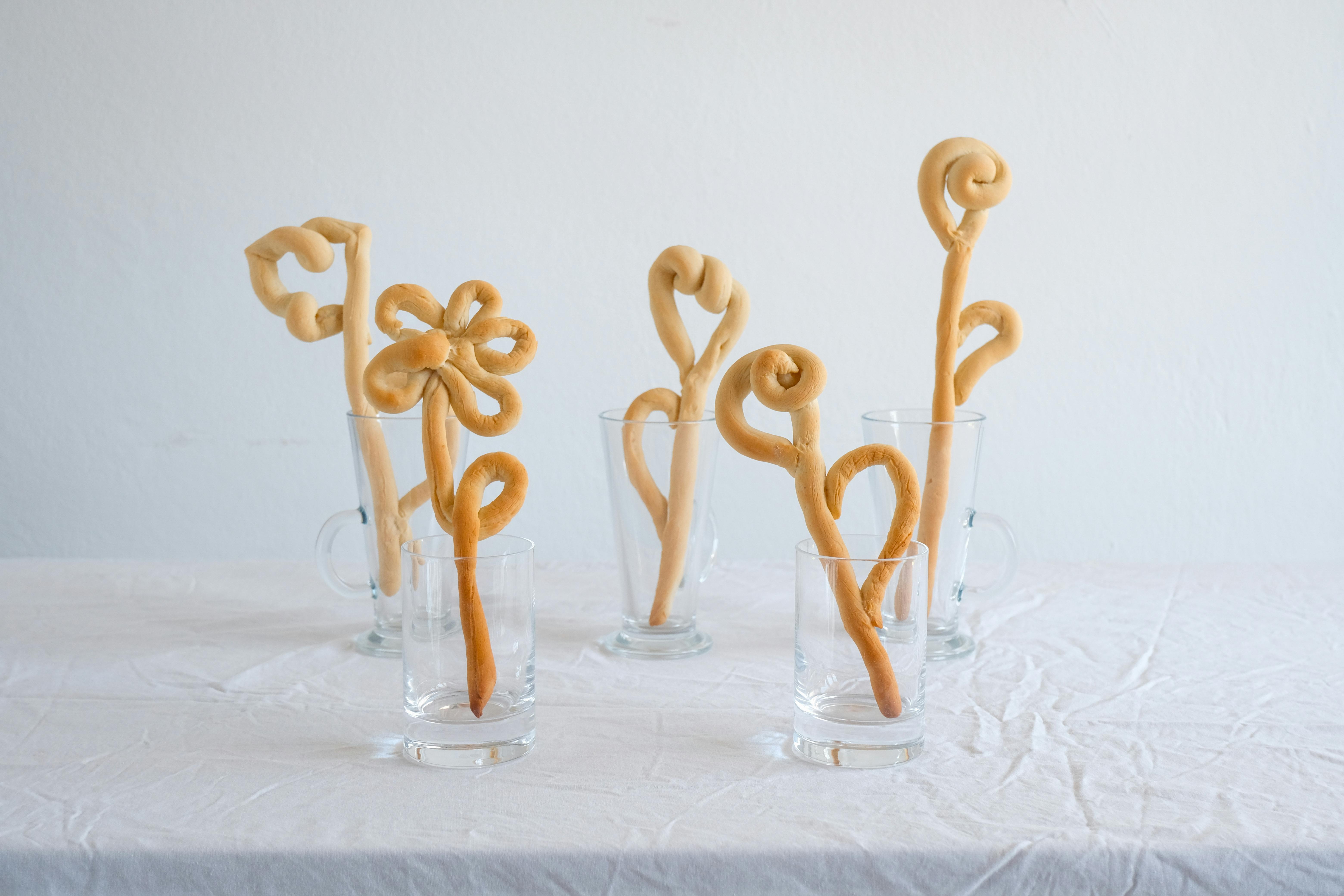 Artisan bread on display