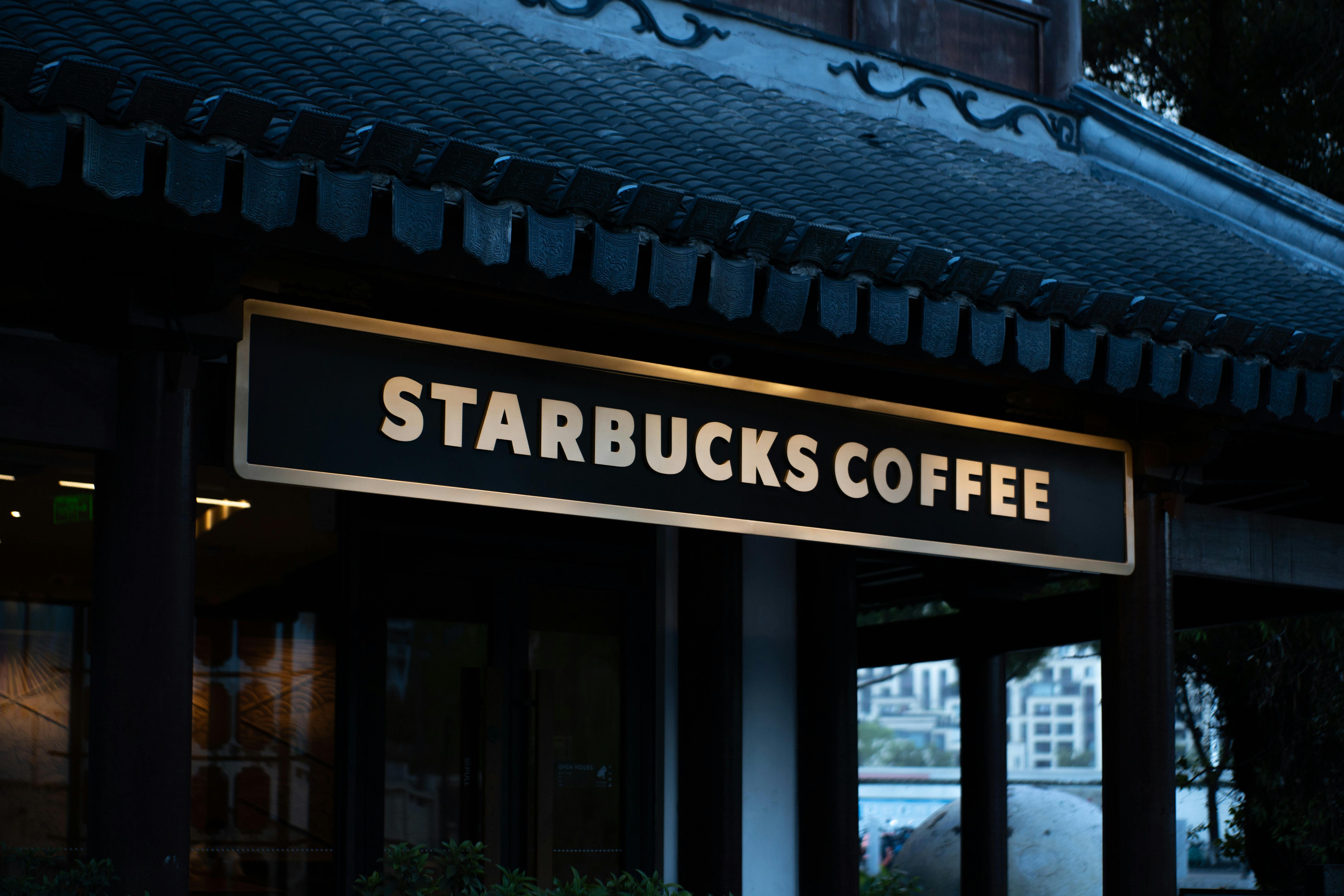 Starbucks coffee shop in china