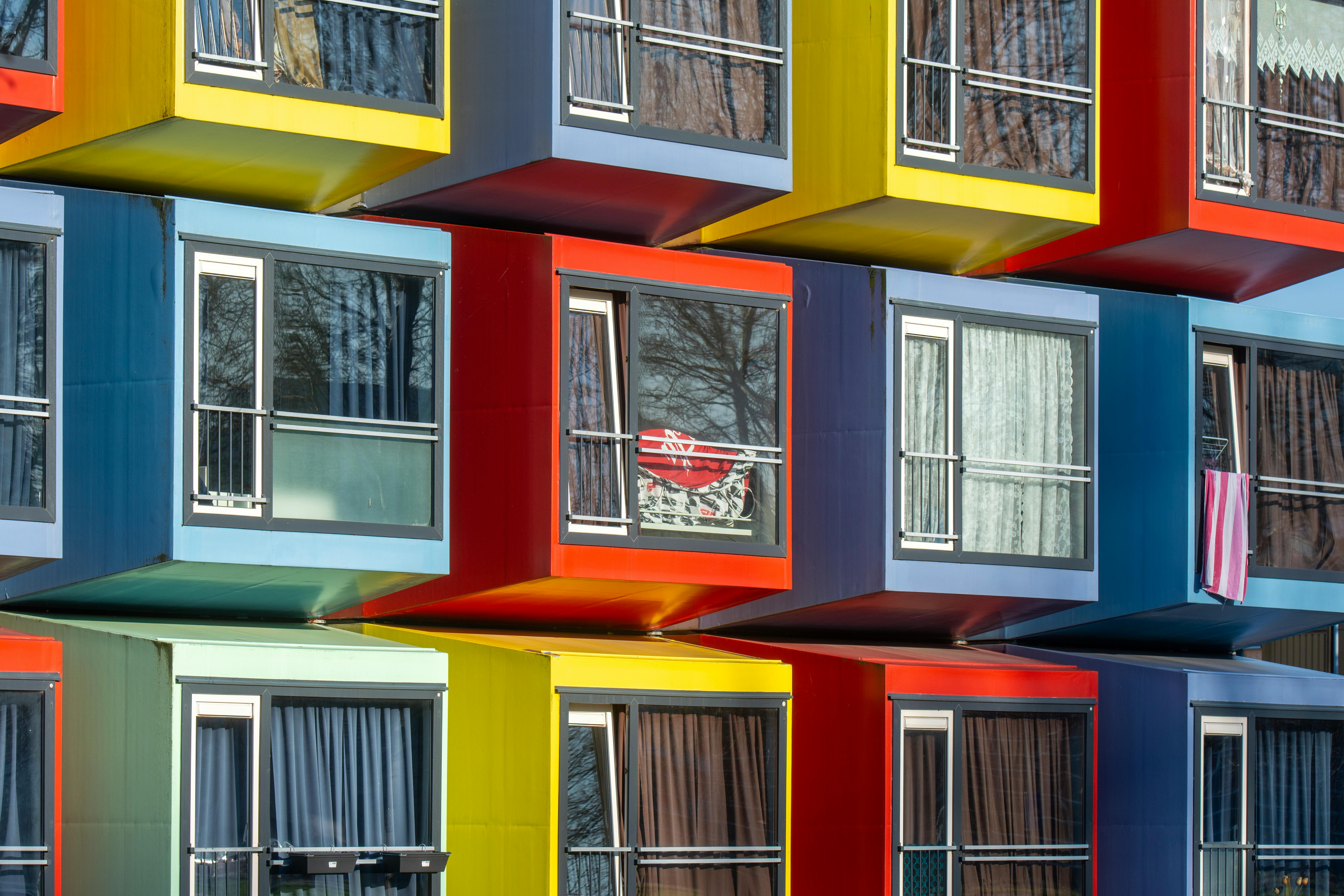 Free stock photo of colors, facade, windows