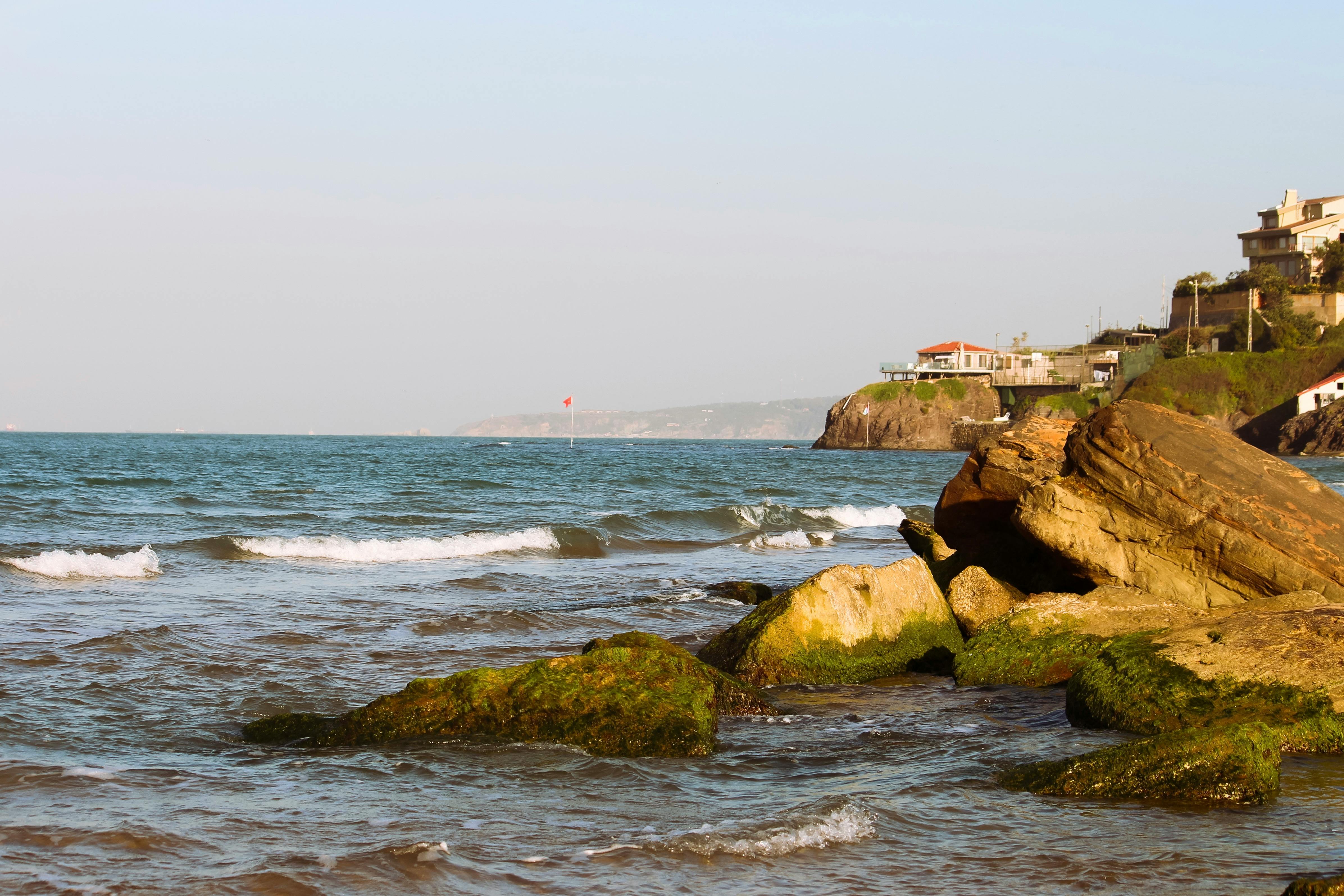 Coastal View with Dramatic Ocean Rocks