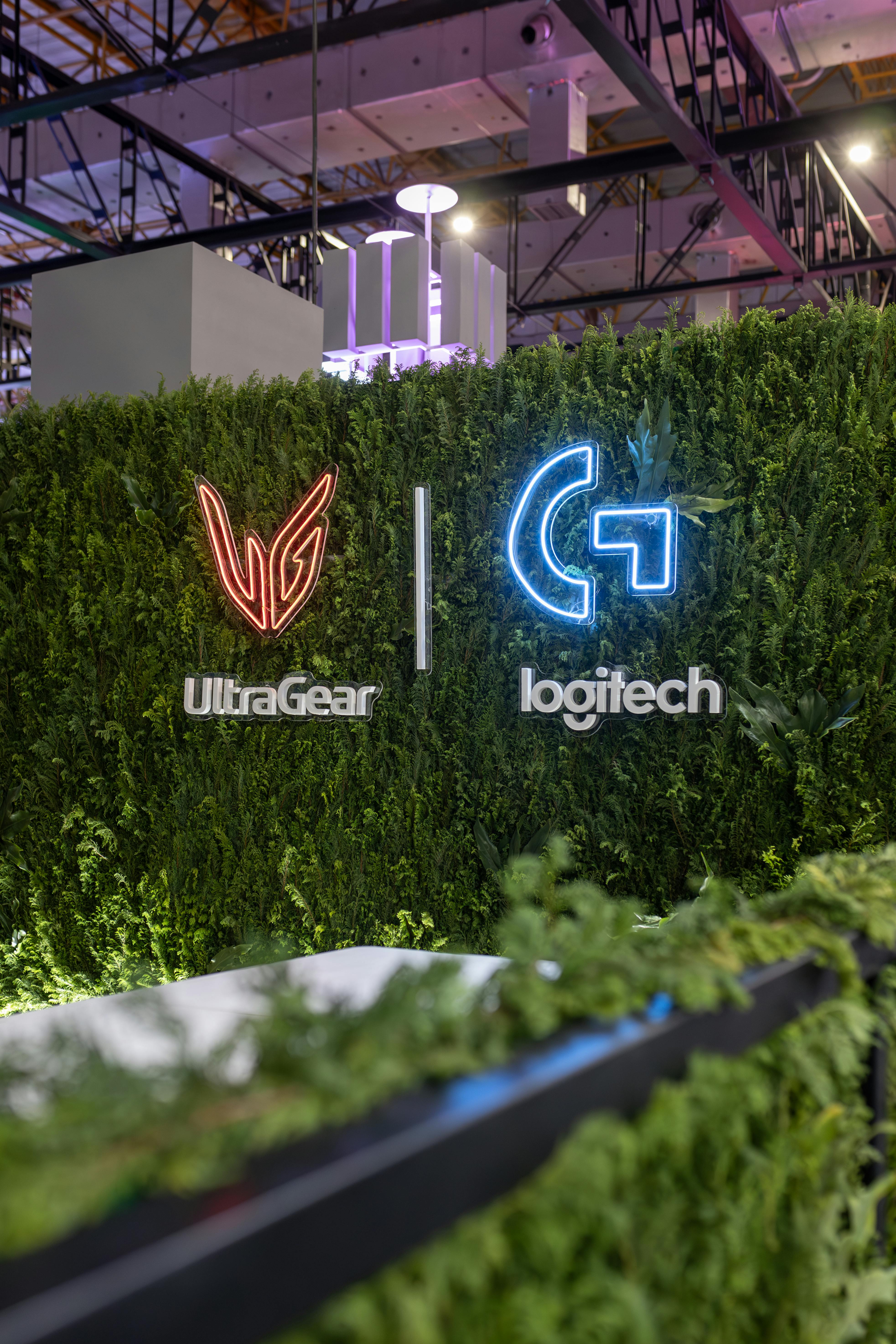 Indoor Exhibition Featuring UltraGear and Logitech Signage