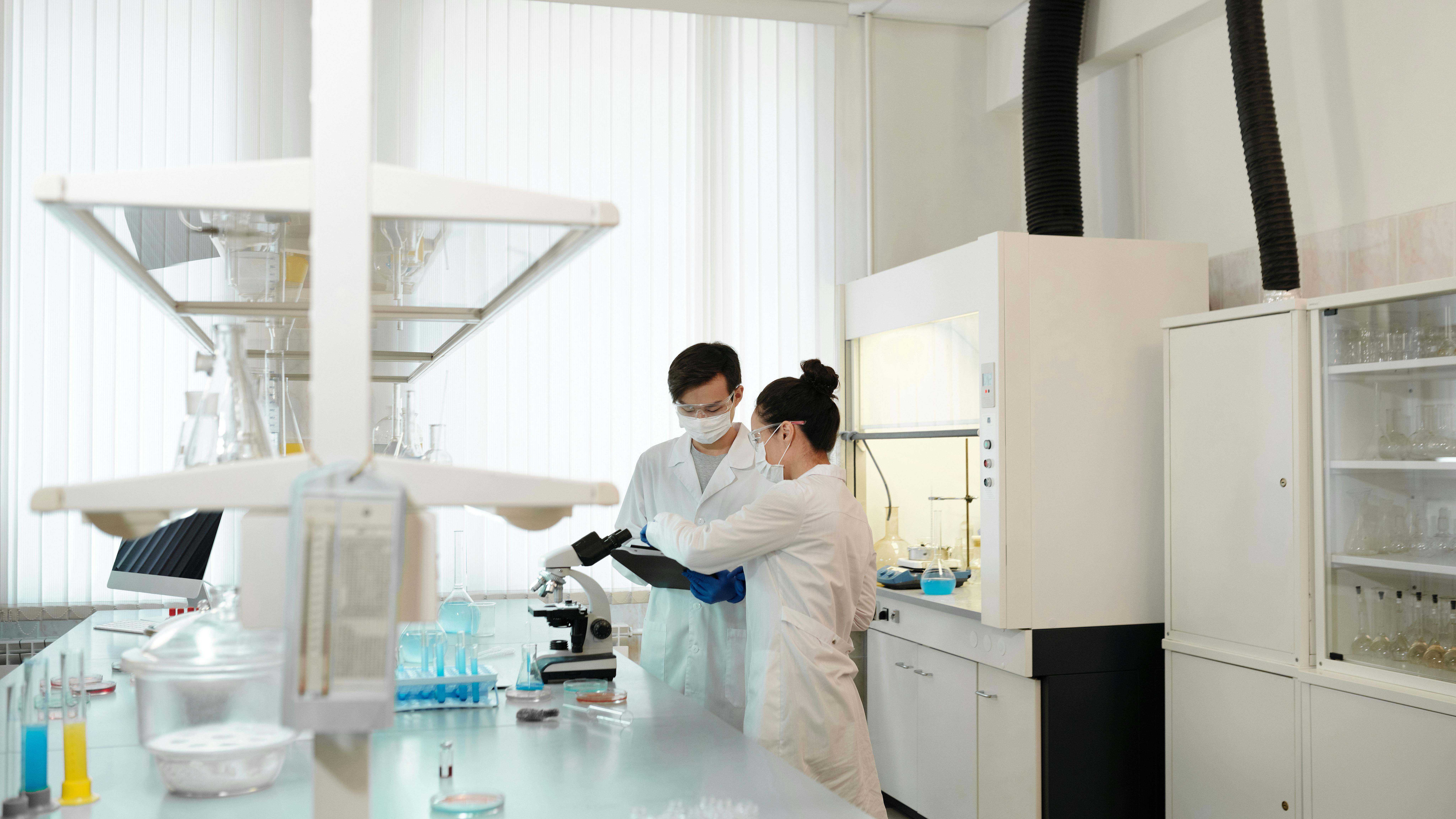 A Man and Woman in the Laboratory