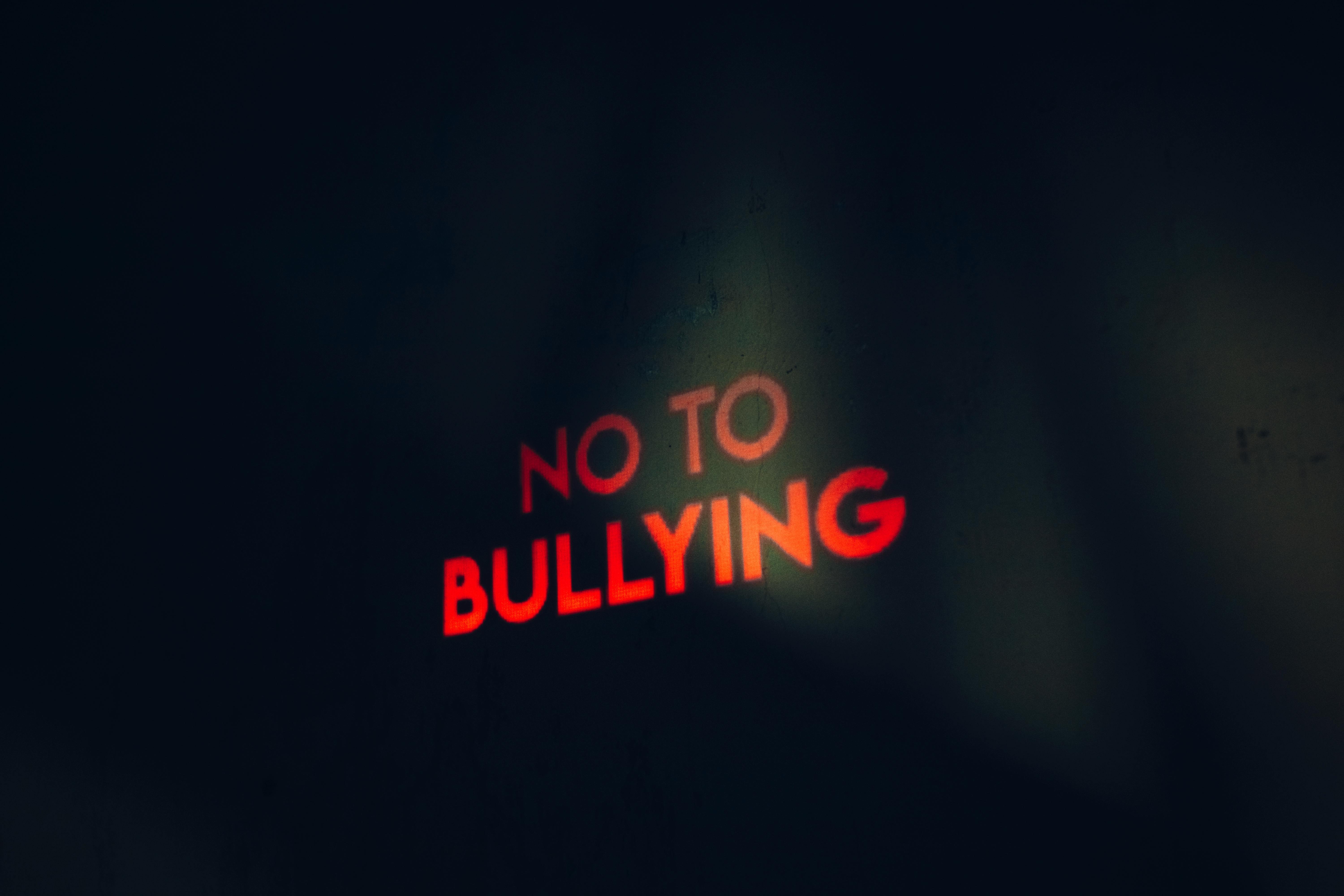 No To Bullying Text