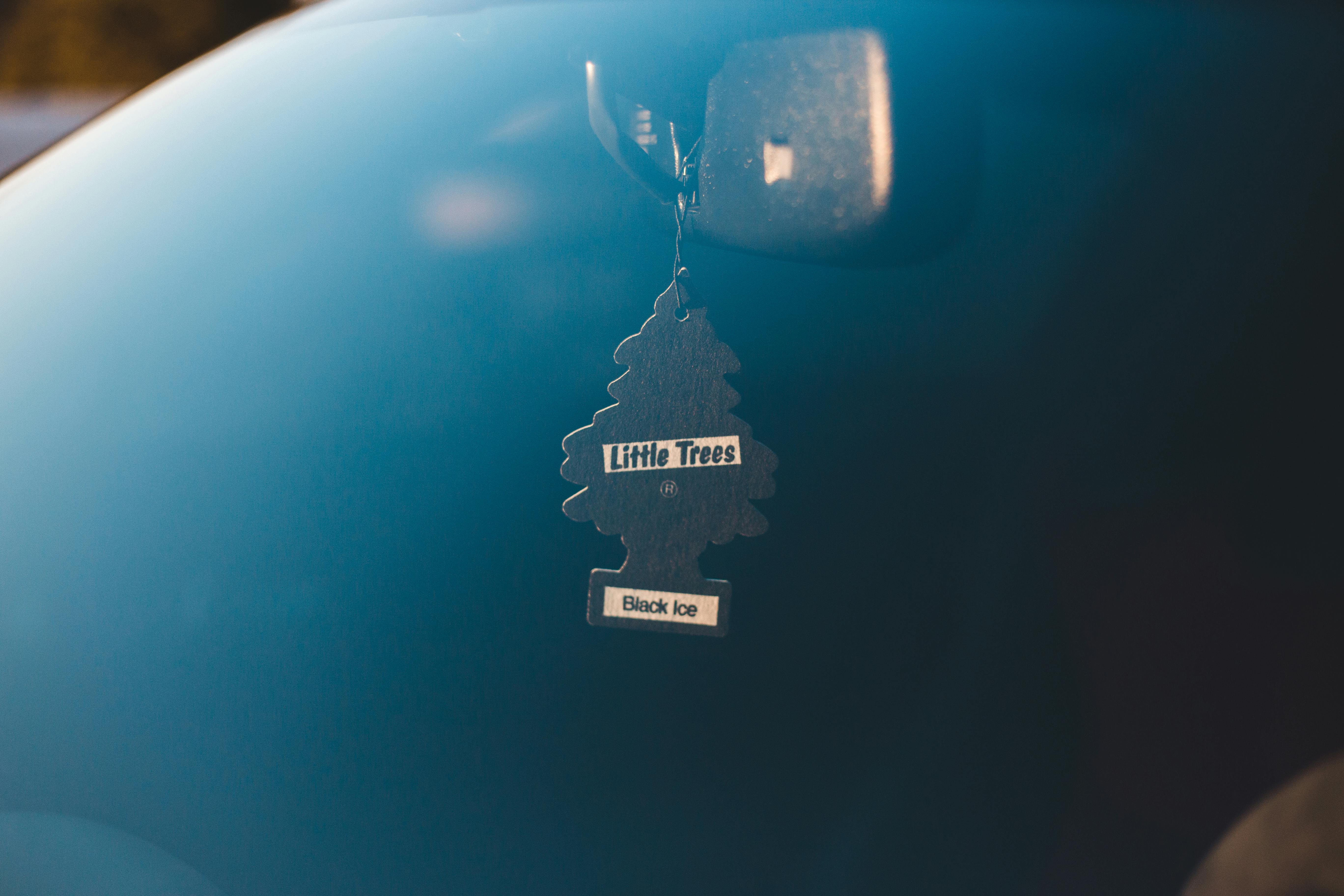 Air freshener hanging in modern vehicle