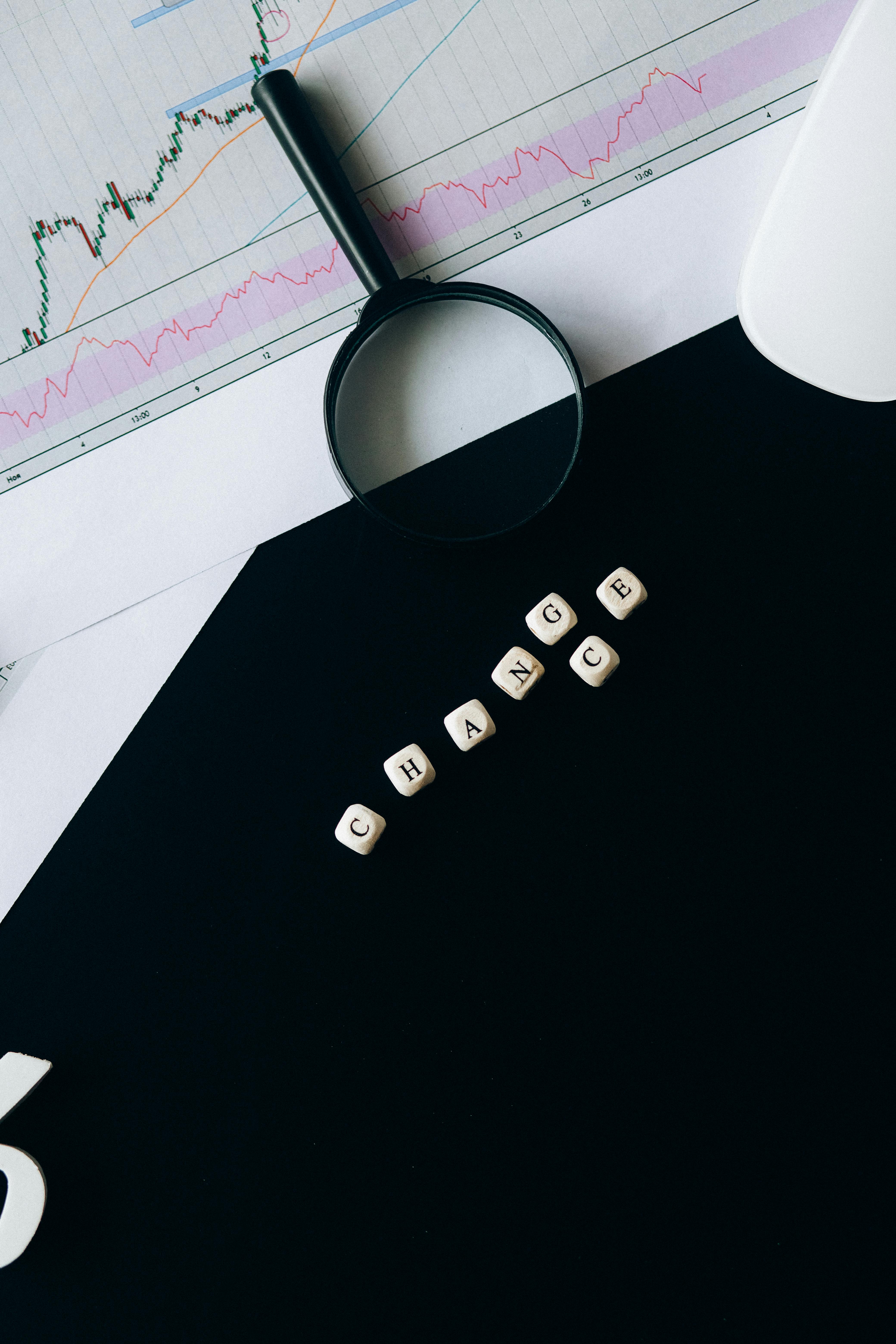 Letter Blocks on Black Table