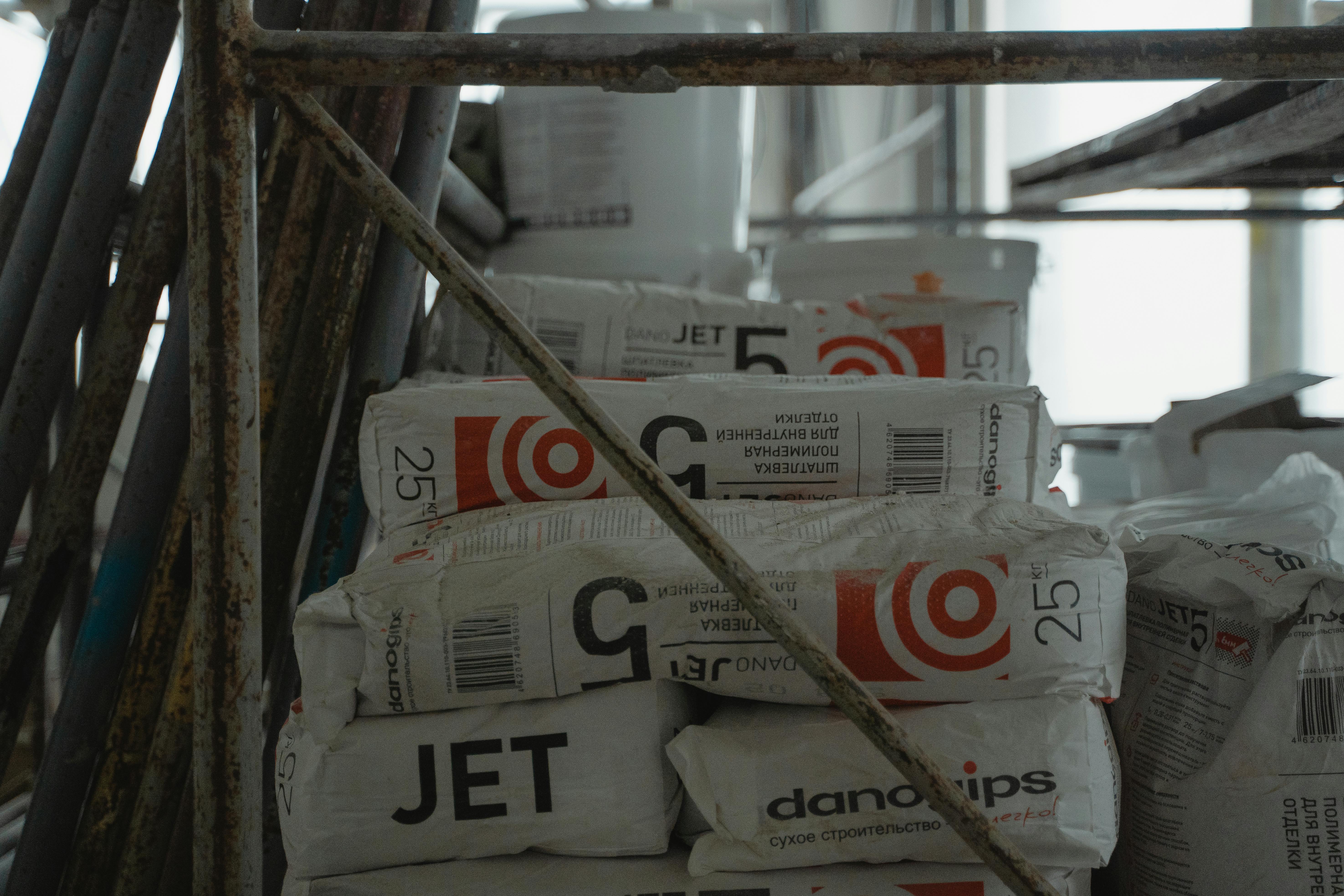 Stack of Sacks of Cement