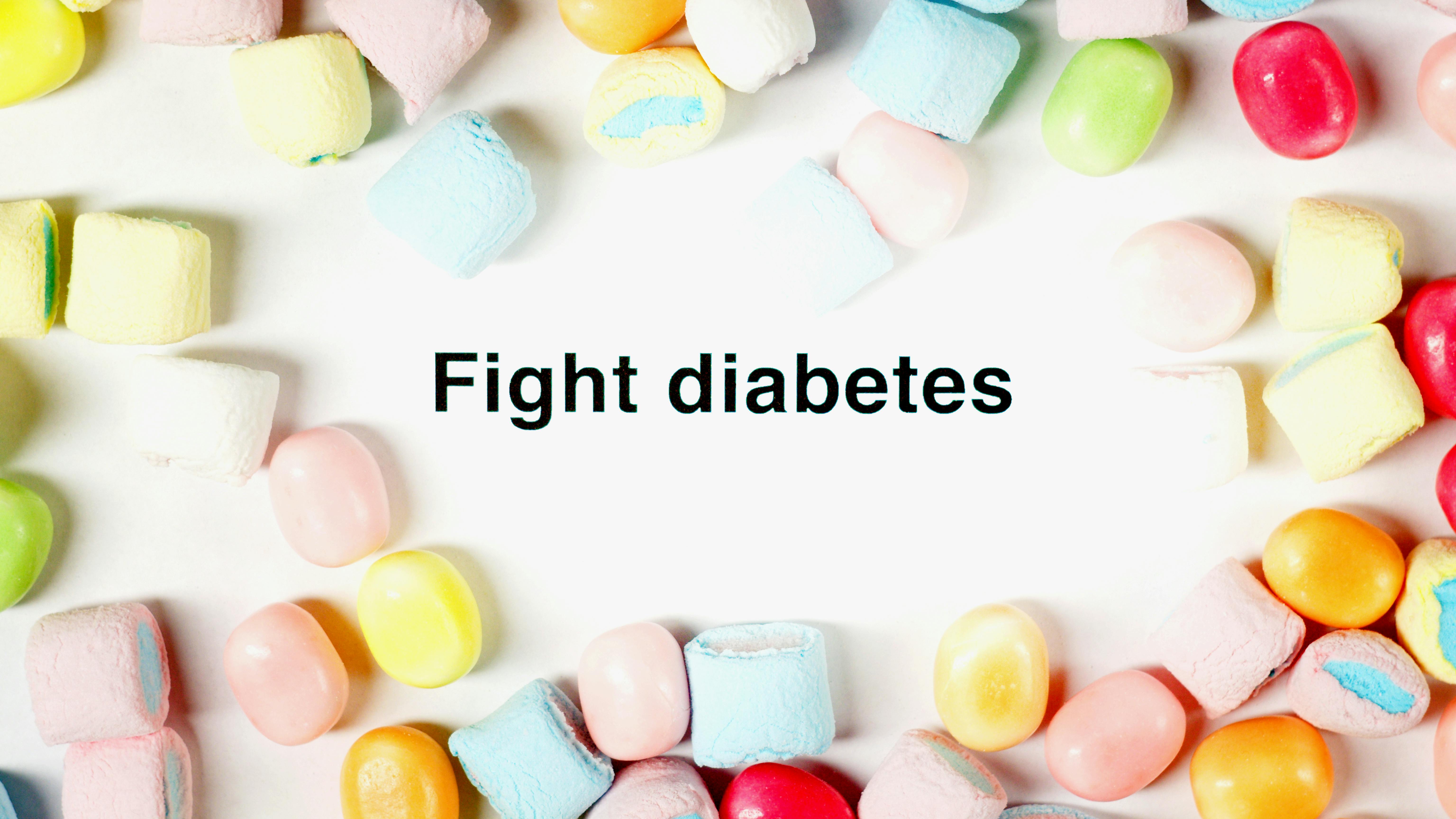 A vibrant collection of colorful candies that, while tempting, remind us of the importance of choosing healthy options.