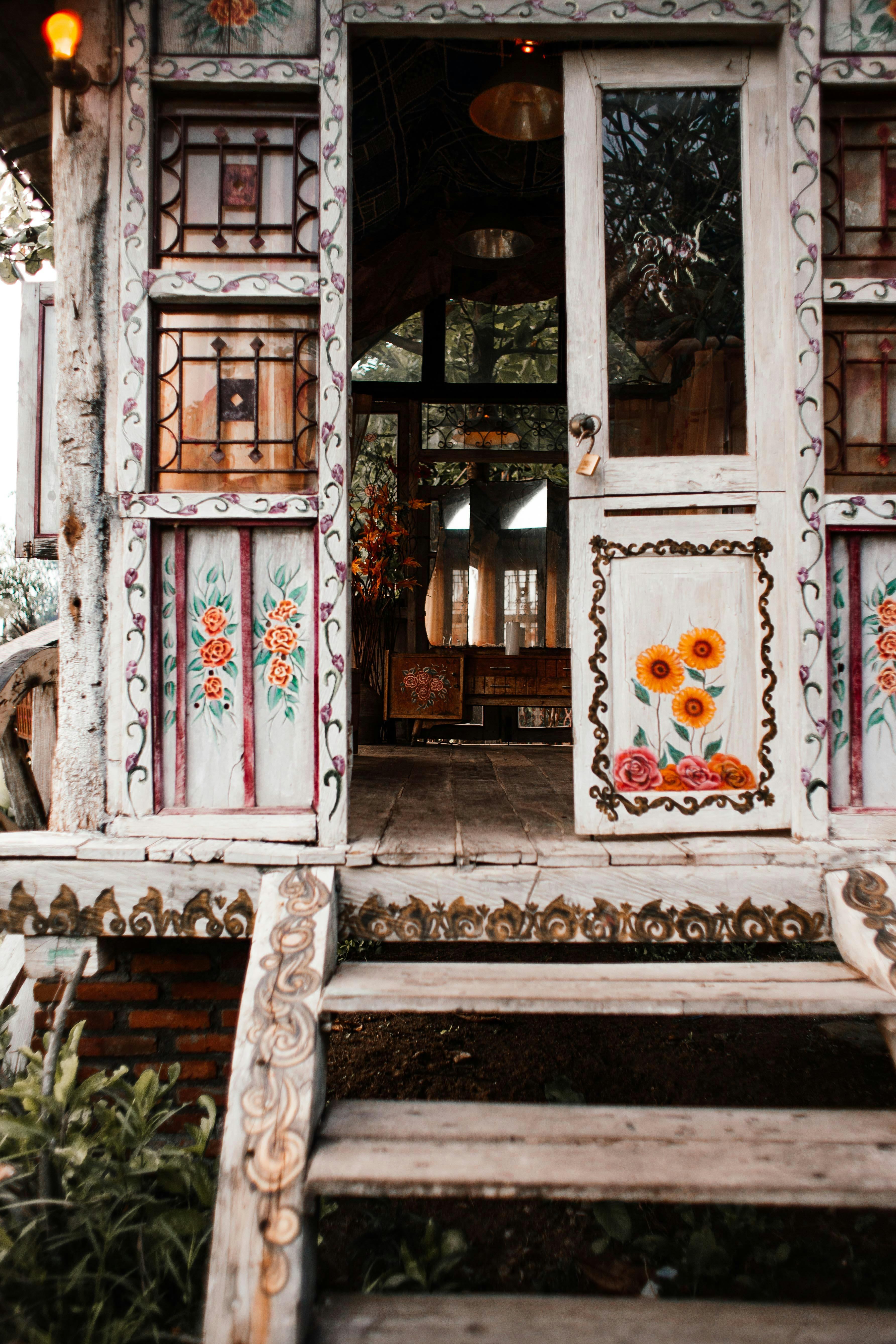 A White Wooden Door