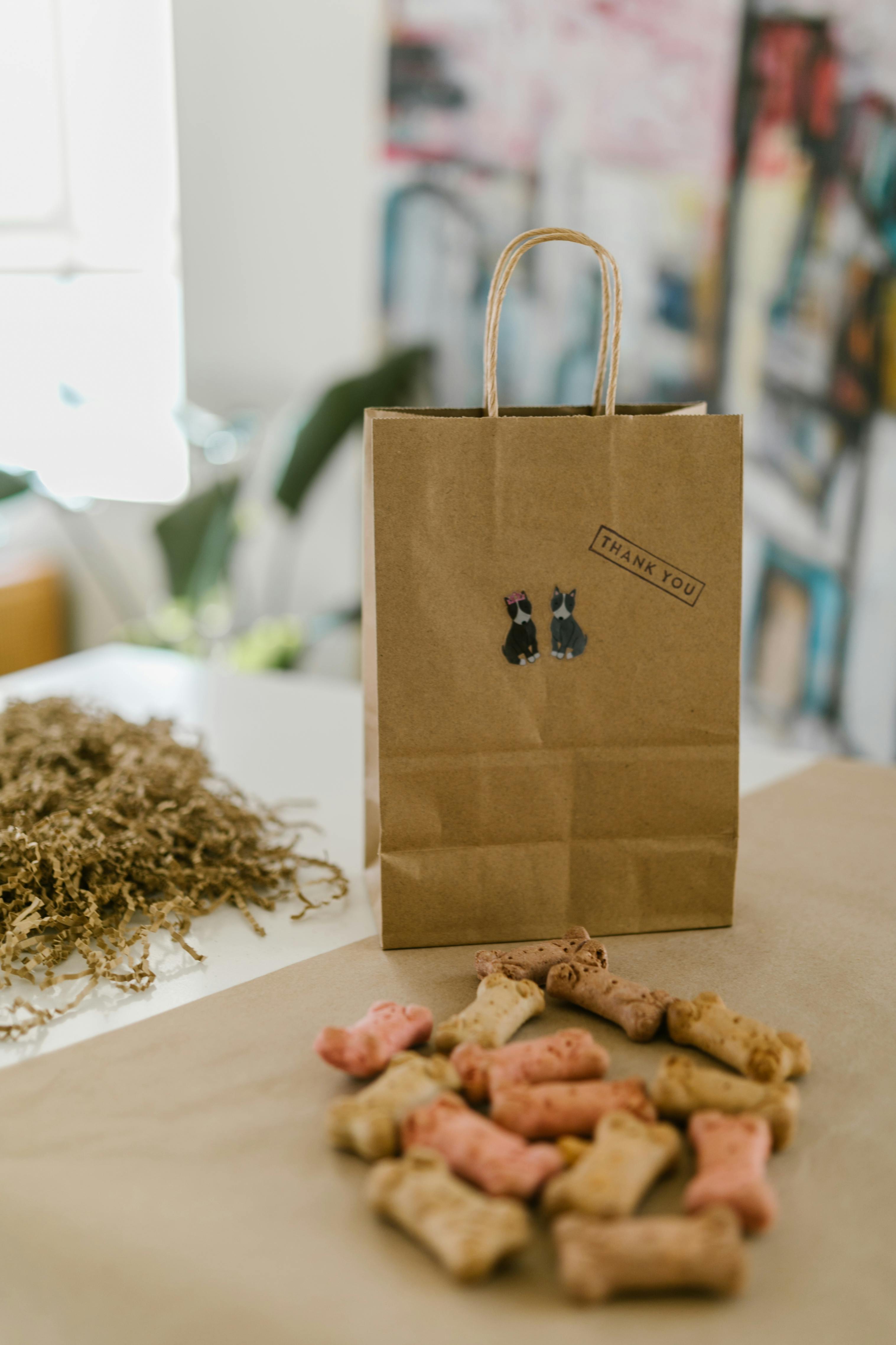 Dog Treats and a Paper Bag