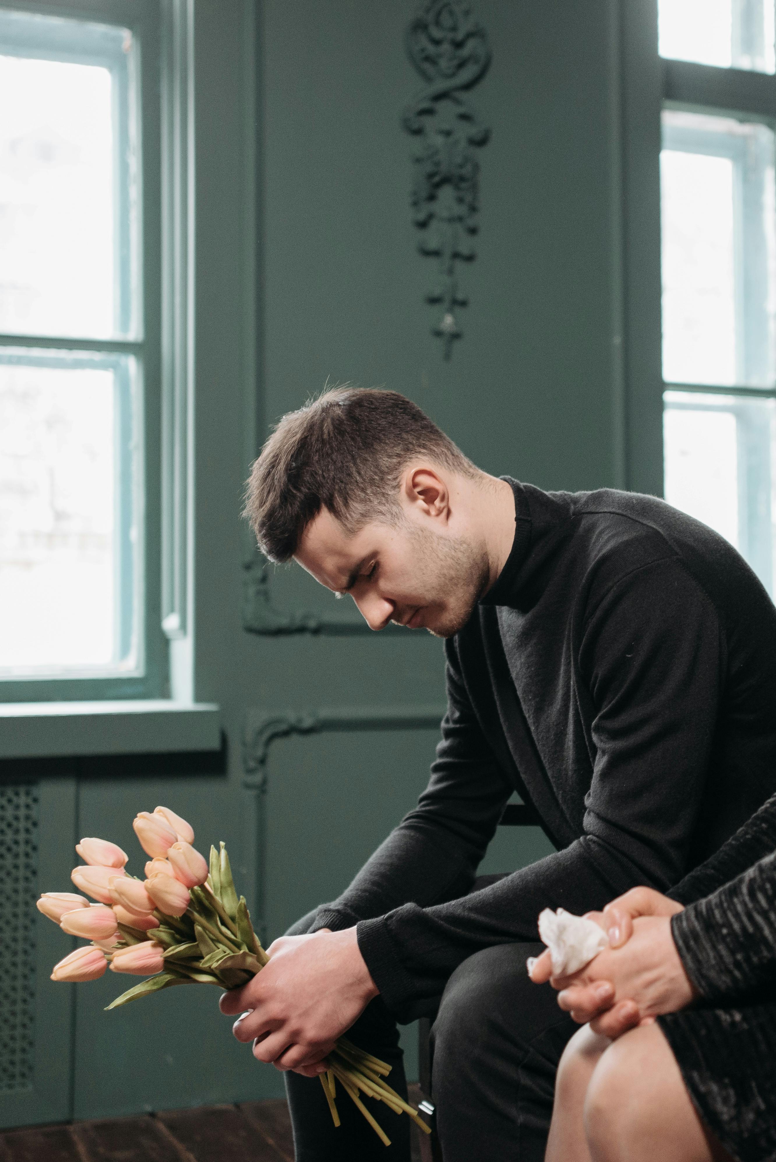 A Man Sitting on the Bench