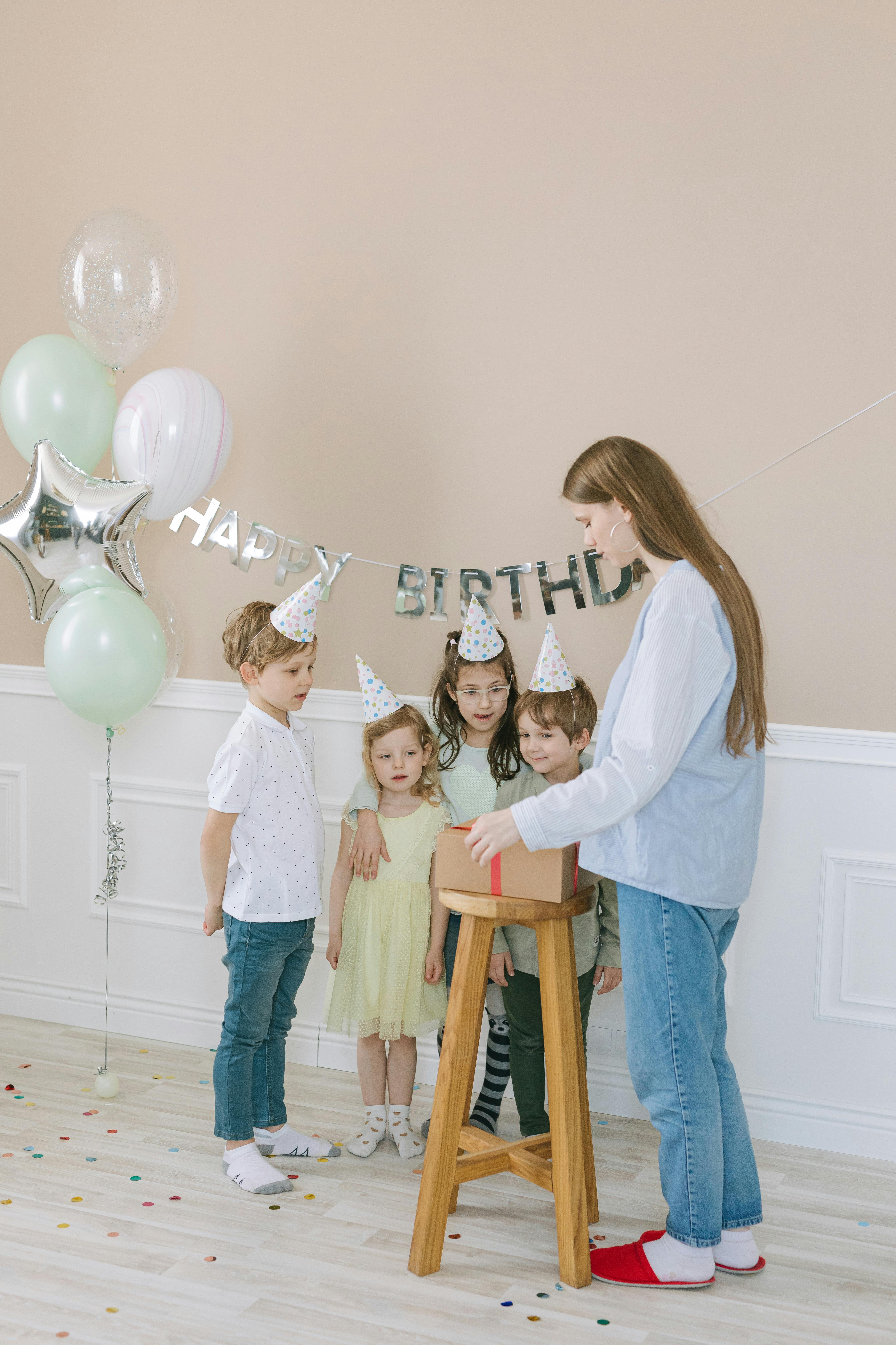 Group of Kids Celebrating Birthday