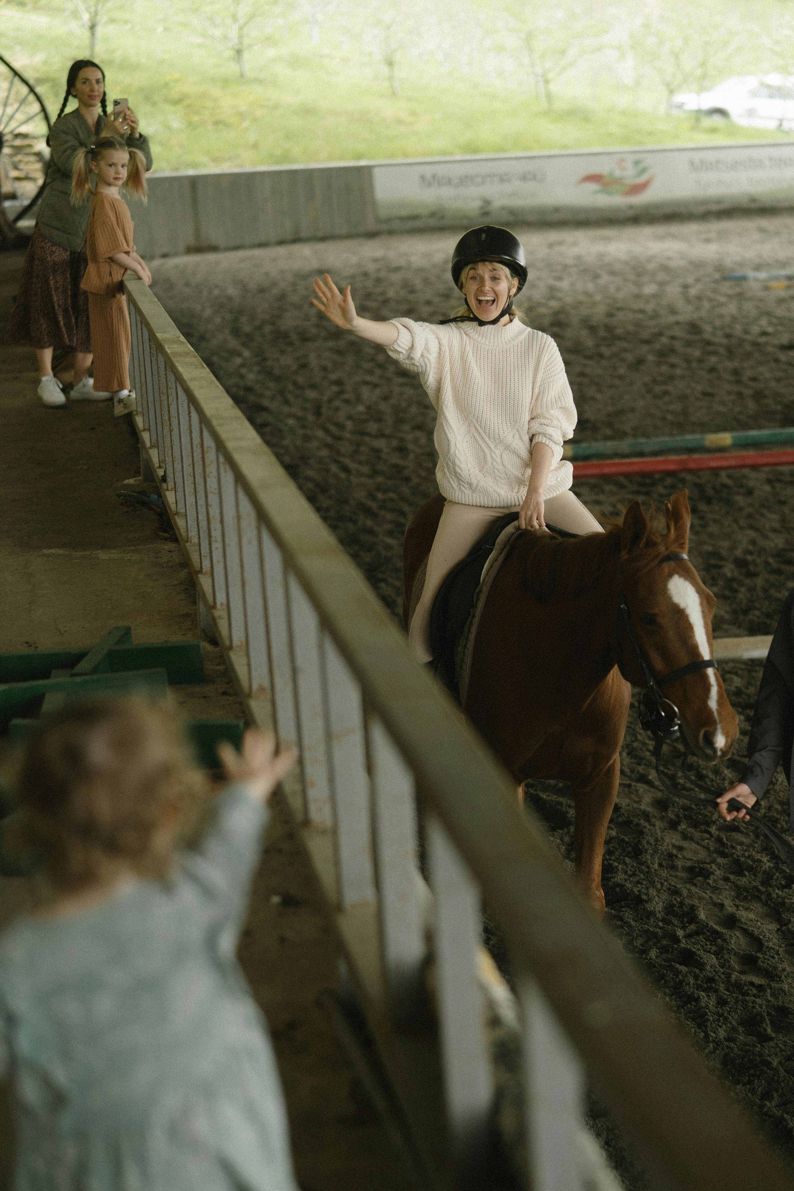 A Woman Riding a Horse