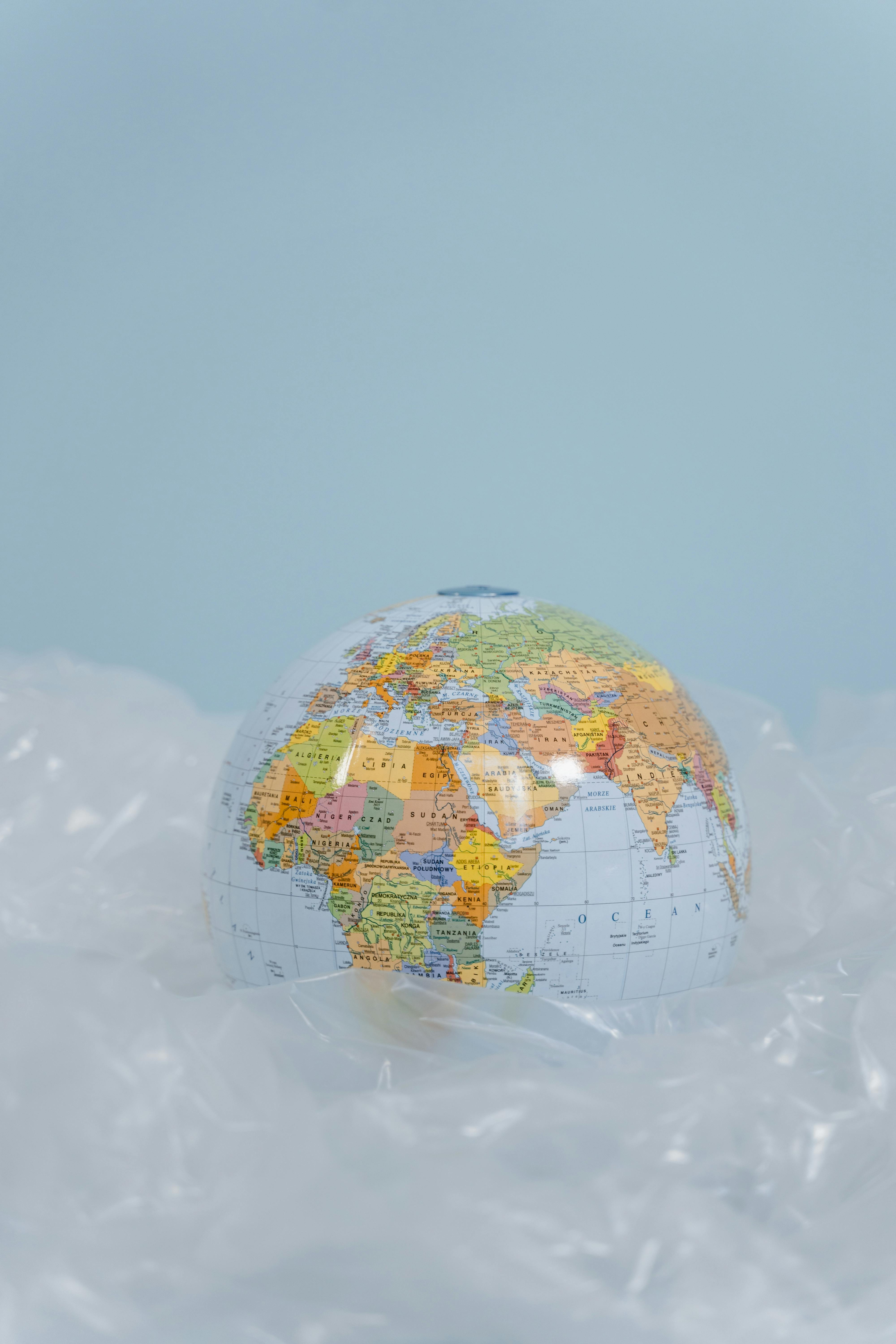 A Globe on a Plastic