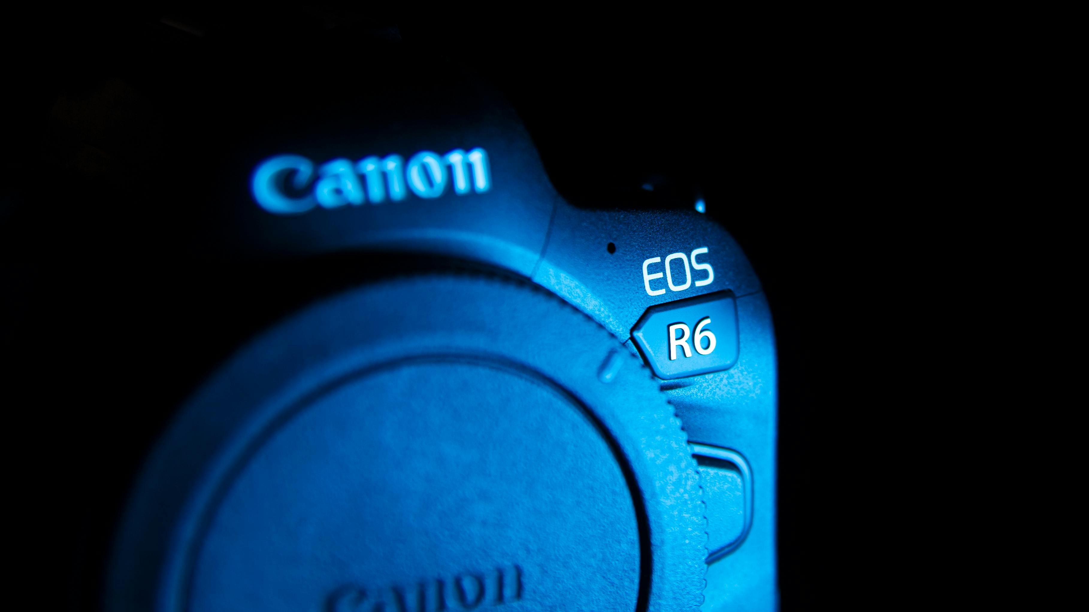 Close-up of a Canon EOS RP 