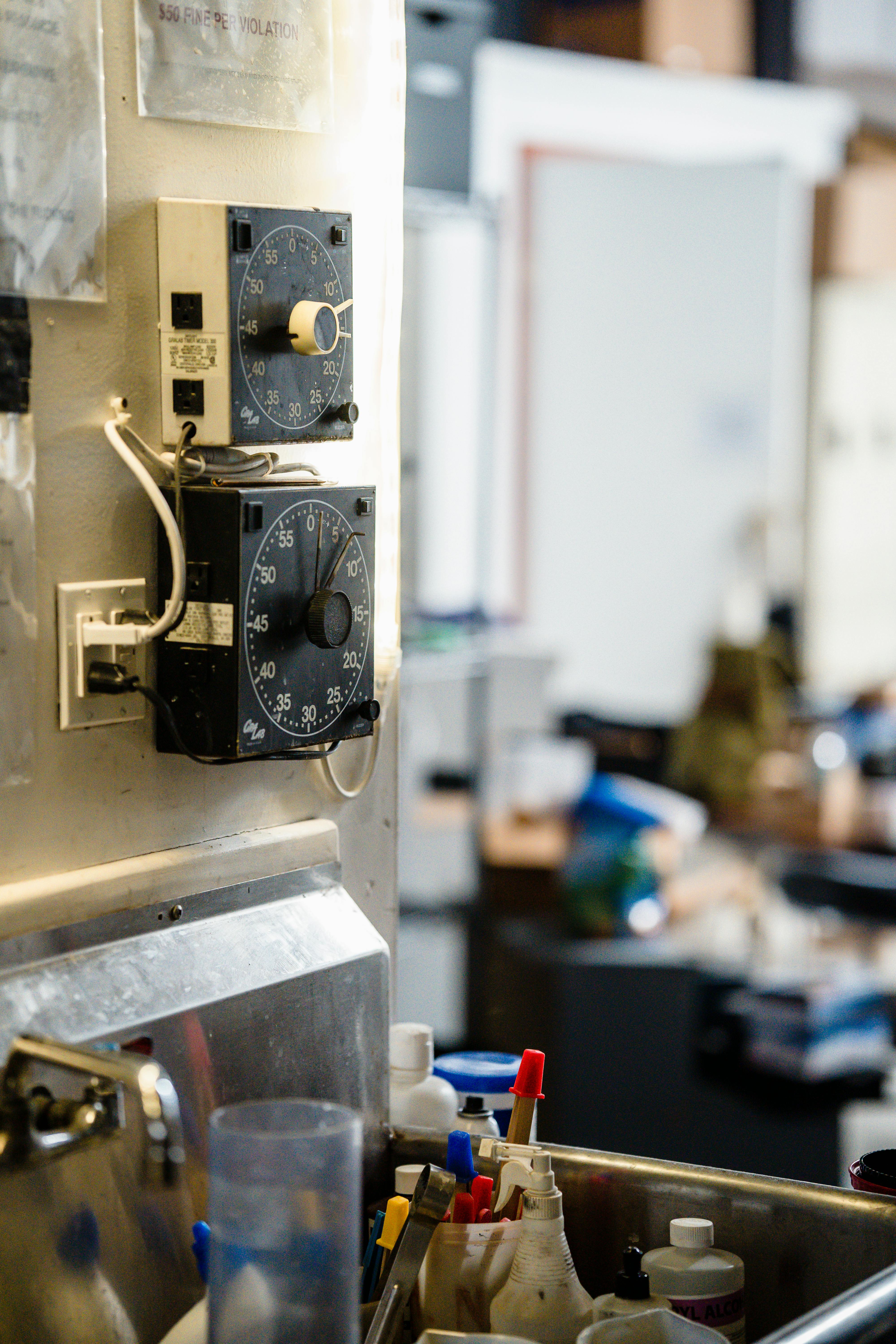 Close Up of Lab Machinery