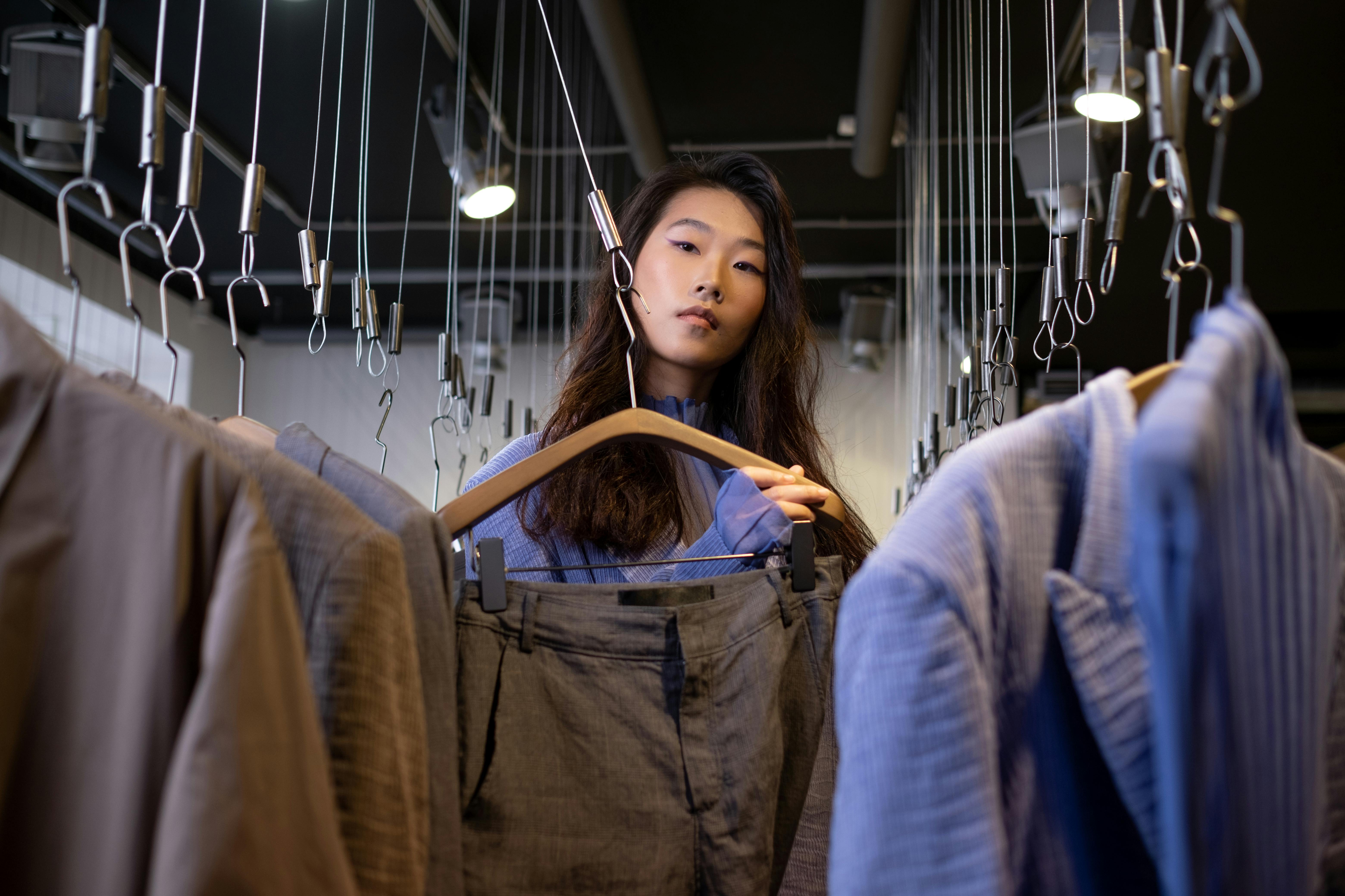 A Woman Doing Shopping