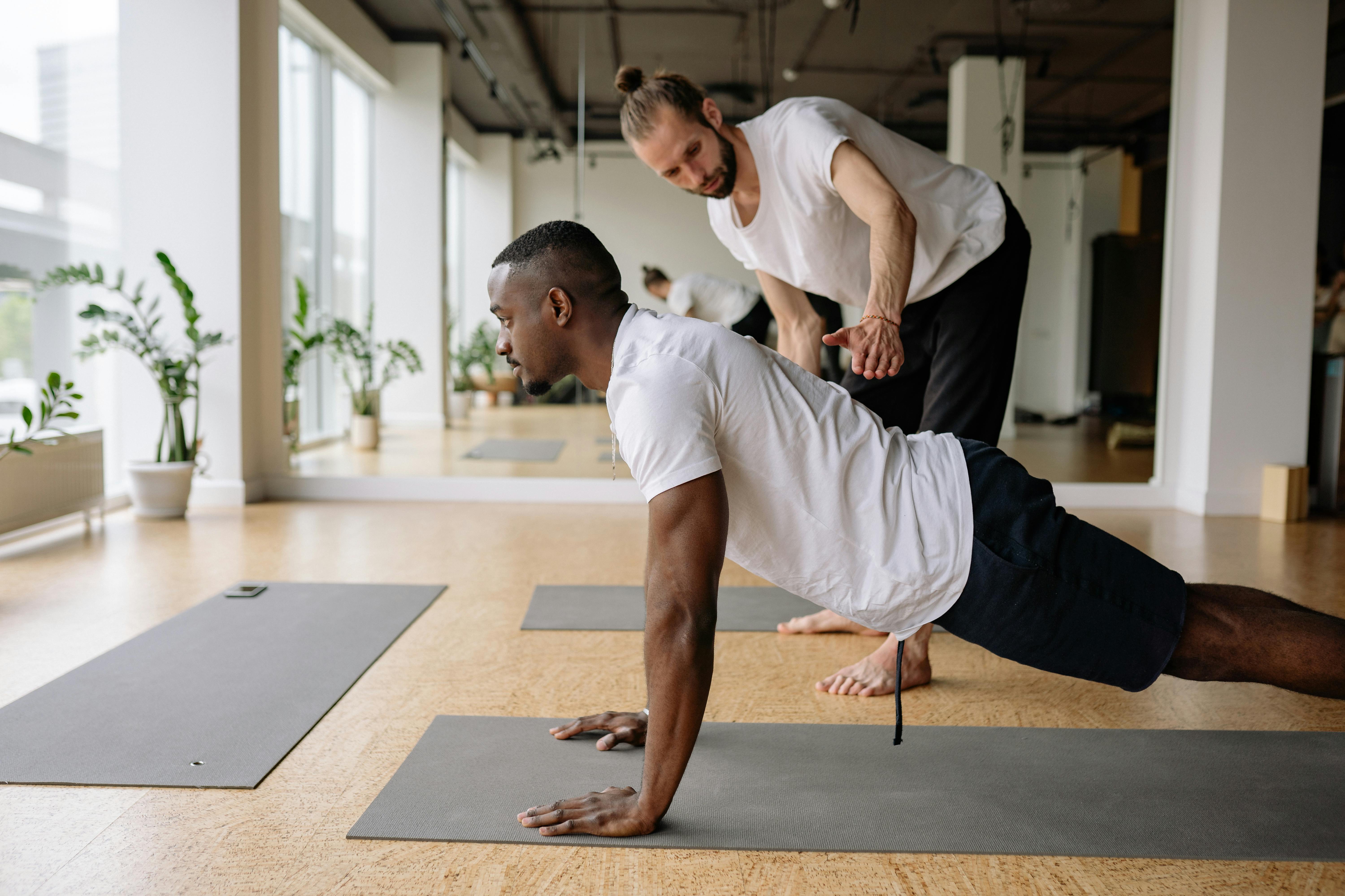 Men Doing Yoga